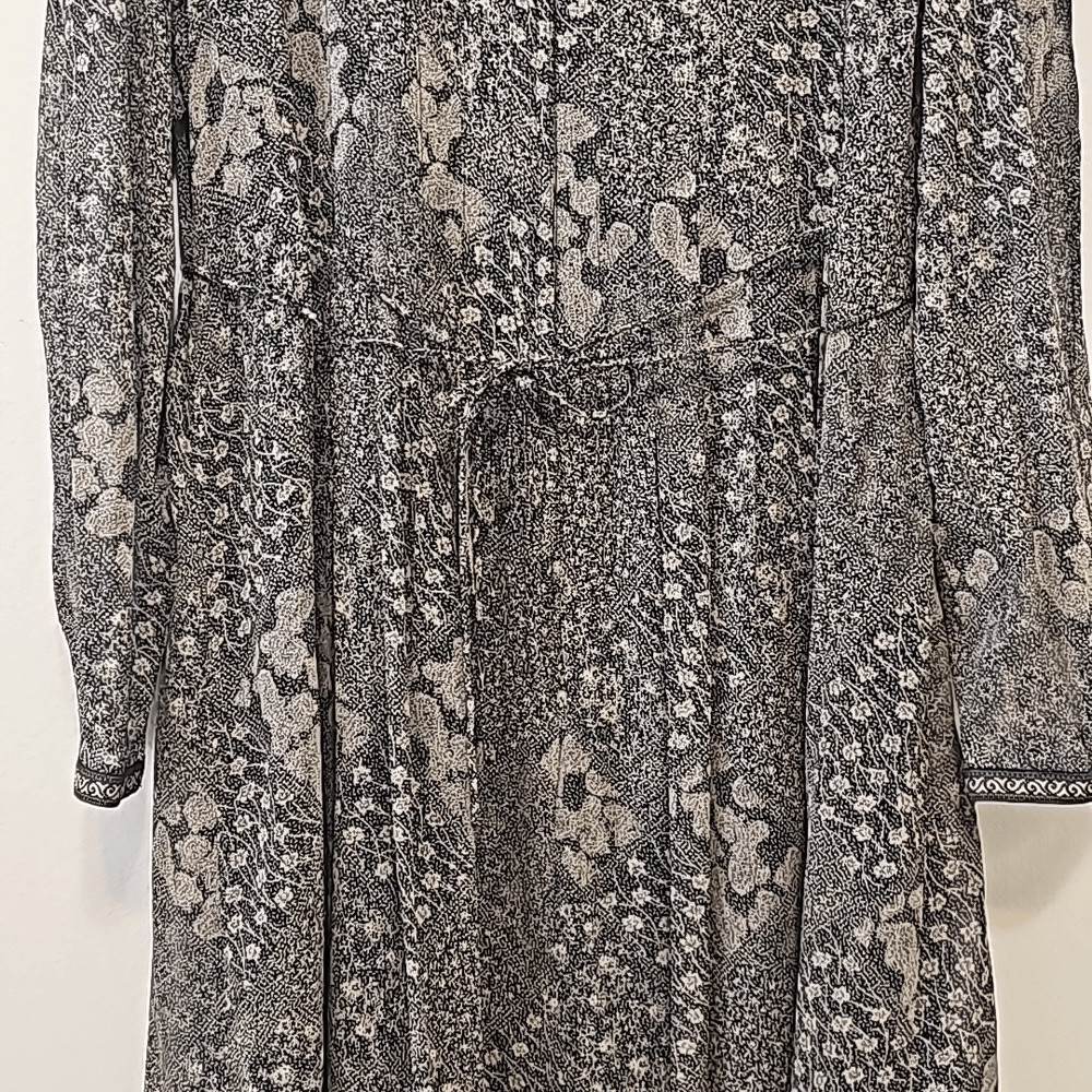 Vintage Sarah Elizabeth black maxi Prairie dress size 12