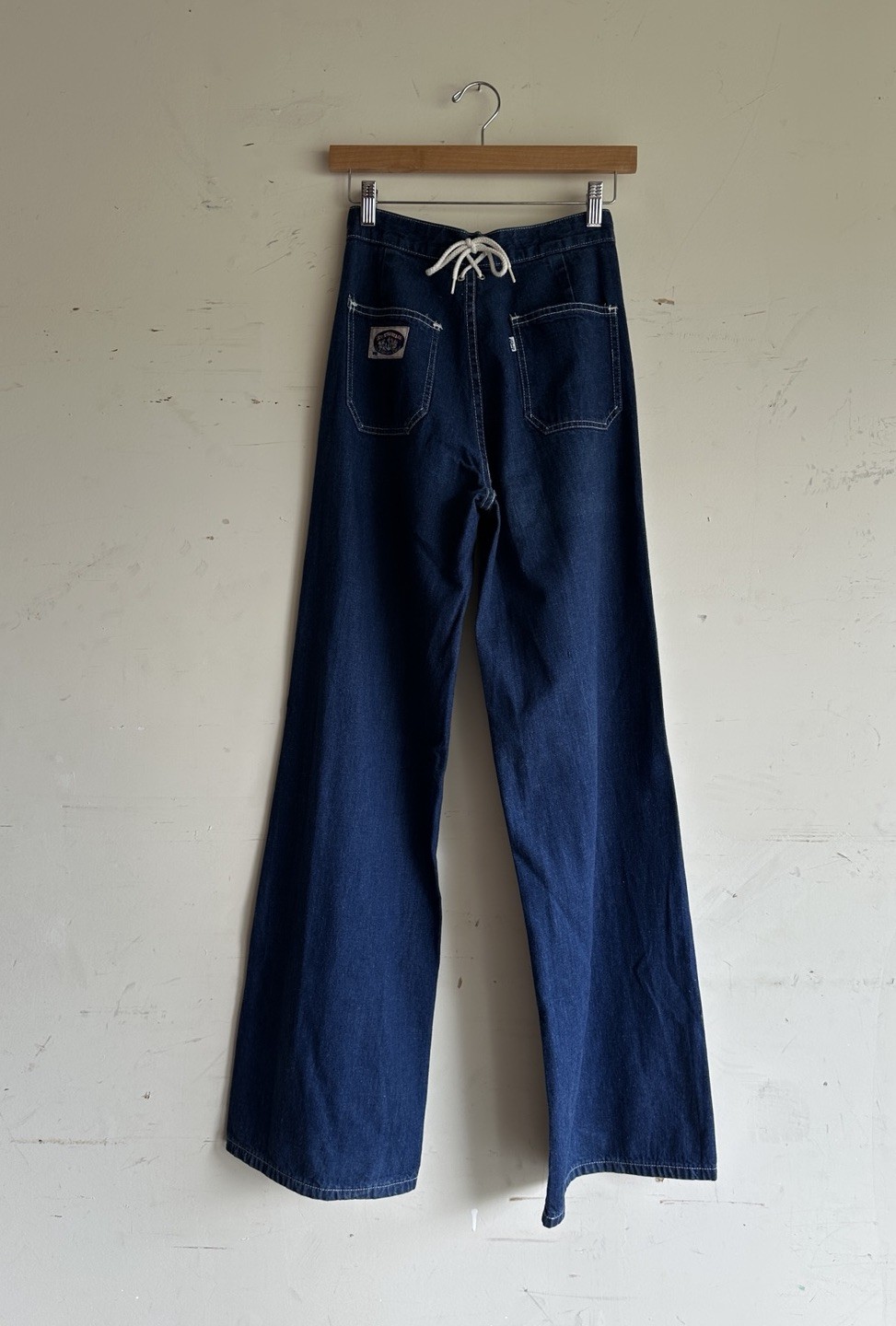 1970s Levi’s Nautical Lace up Sailor Style Bell Bottoms Vintage 70s does 40s