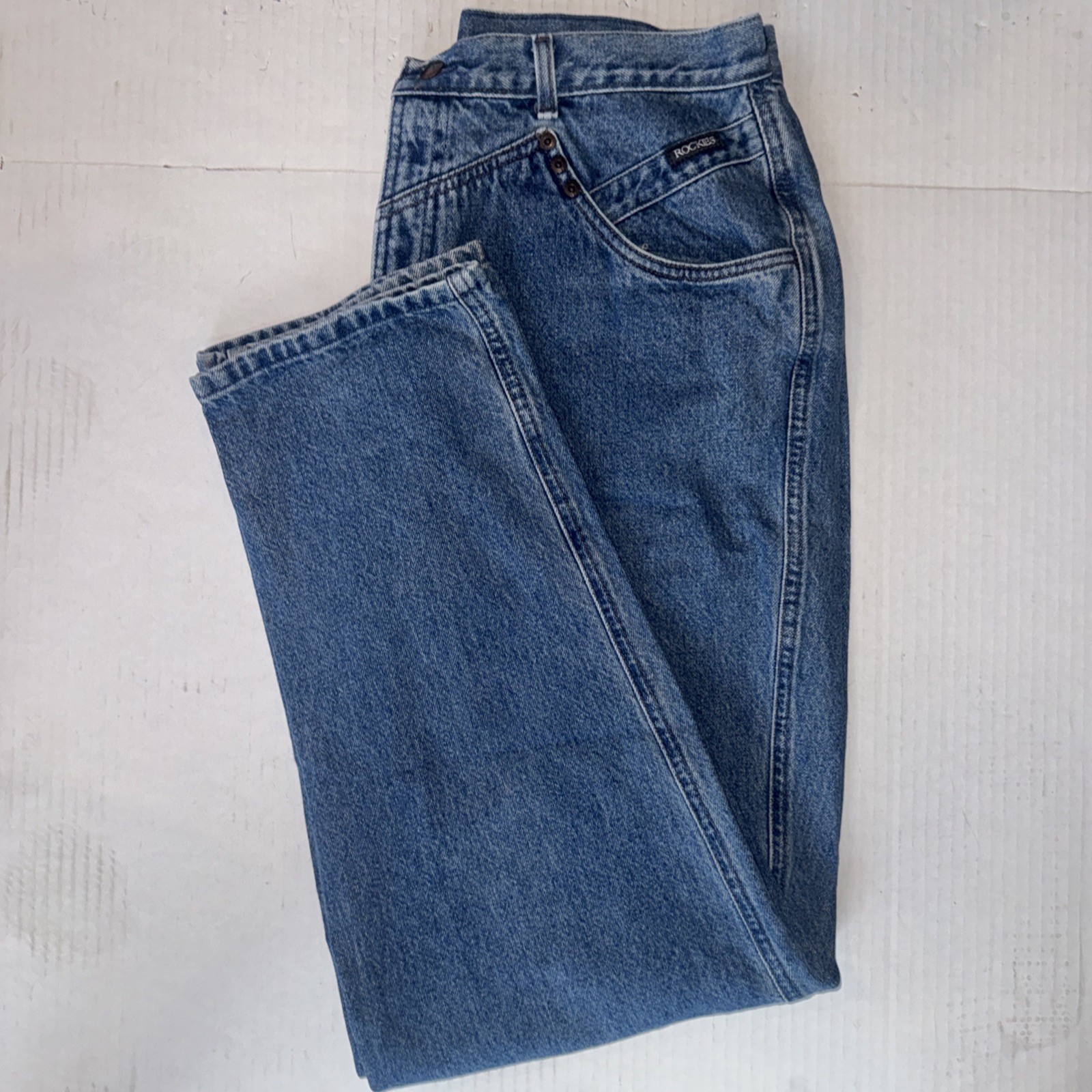 Rocky Mountain Clothing Co Rockies Jeans Western/rodeo Design Size 19/20 VTG