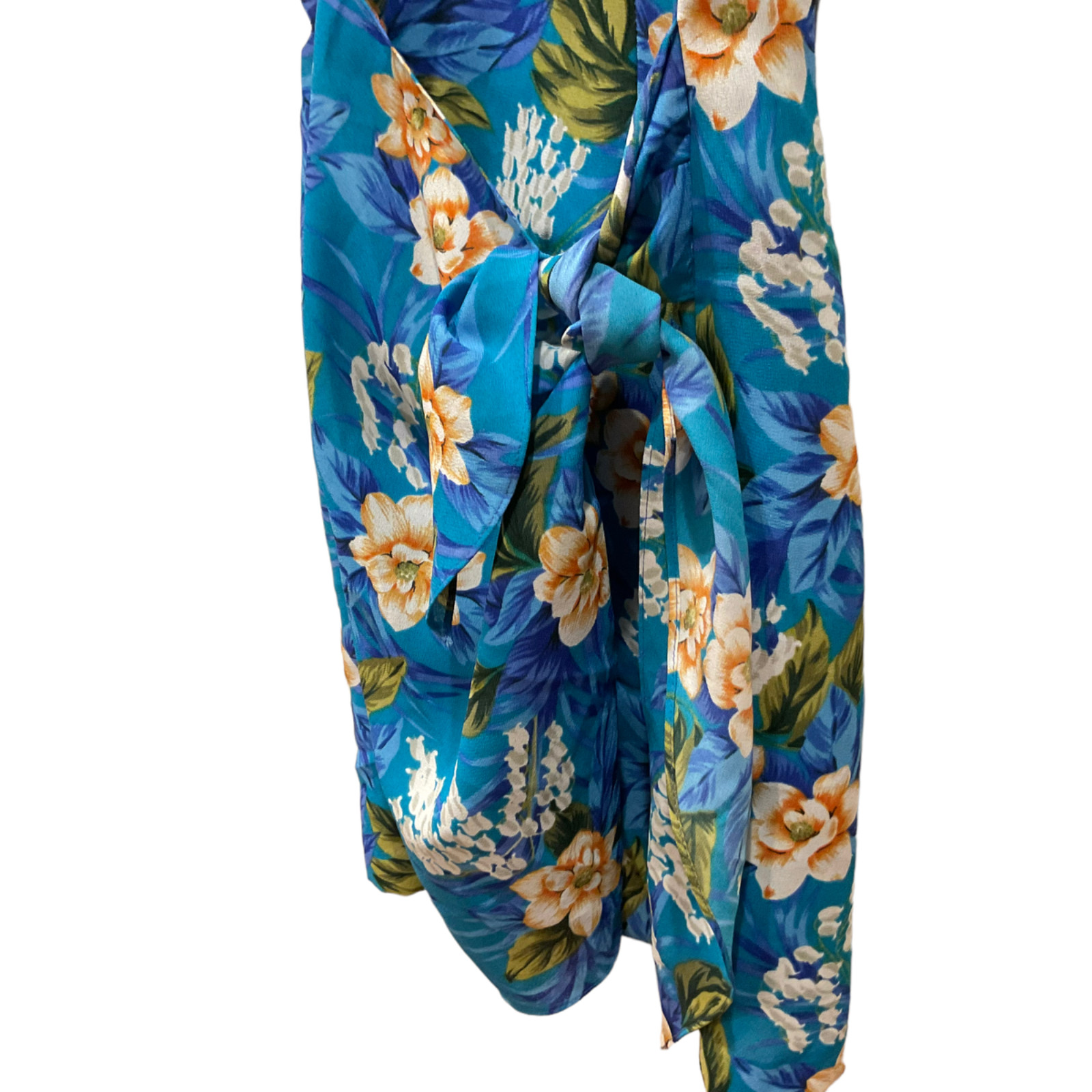 Vintage Alyn Paige Hawaiian Sarong Dress Juniors Sz 7/8 Tropical Floral short