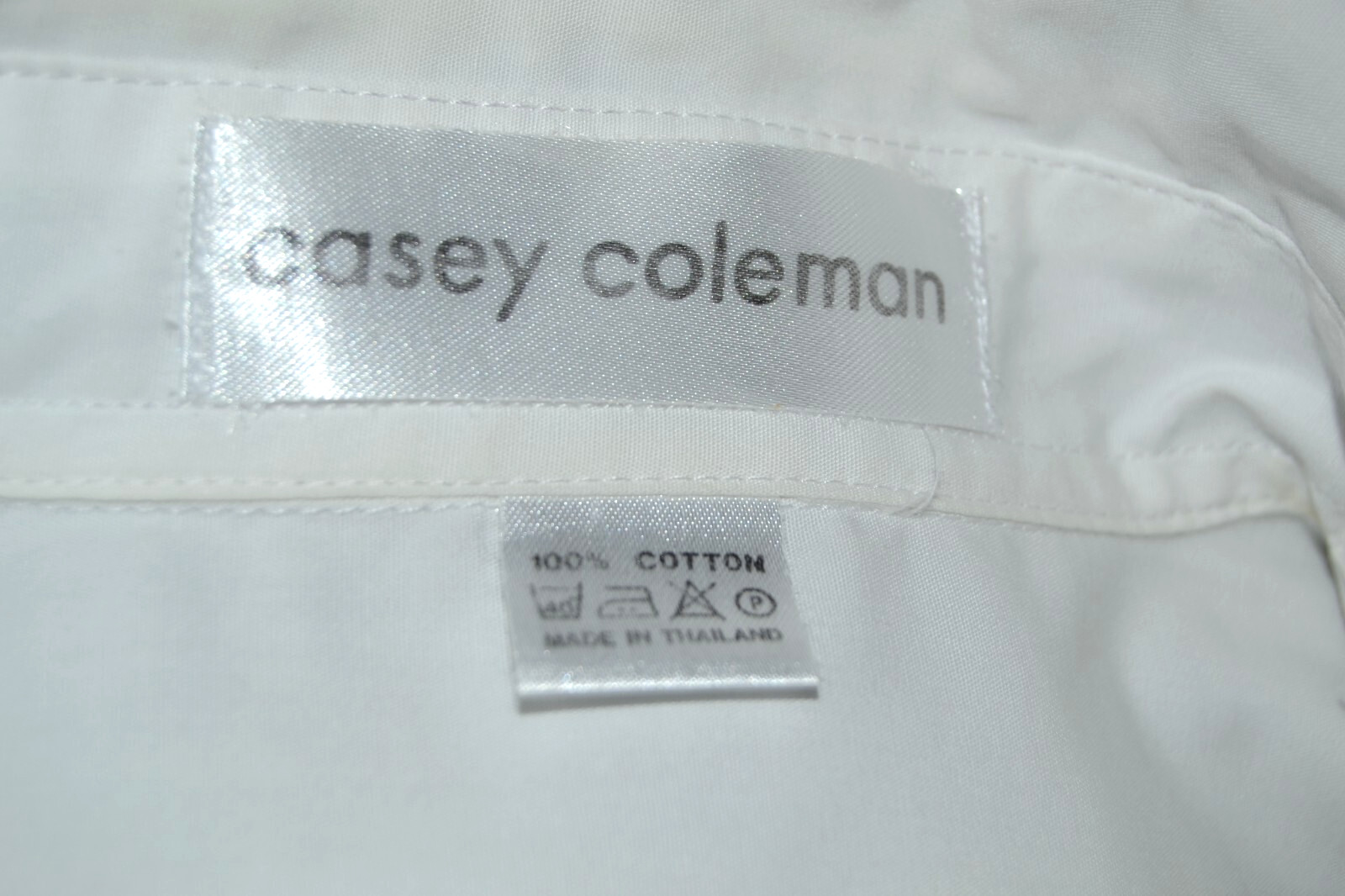 Vintage Casey Coleman Long Sleeve White Gardening Shirt Blouse -Chest 46″