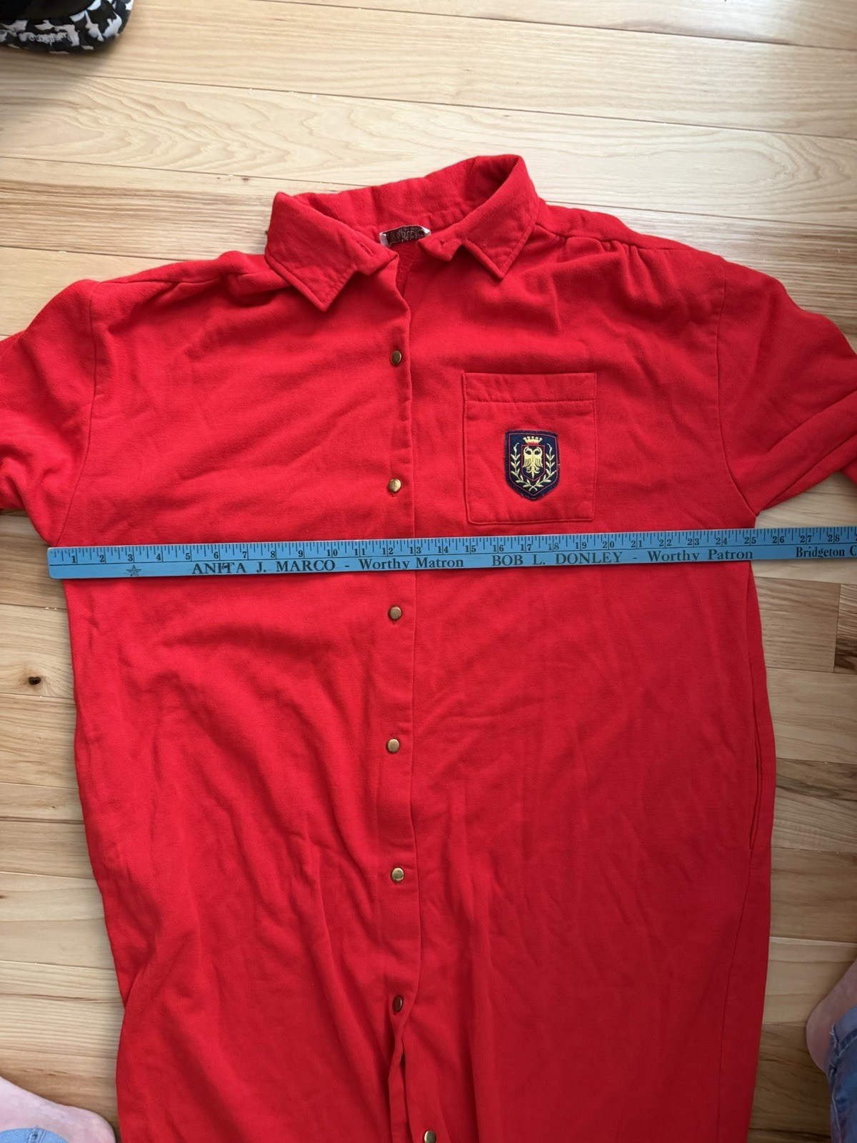 vintage Brownstone Studio New York Robe Red