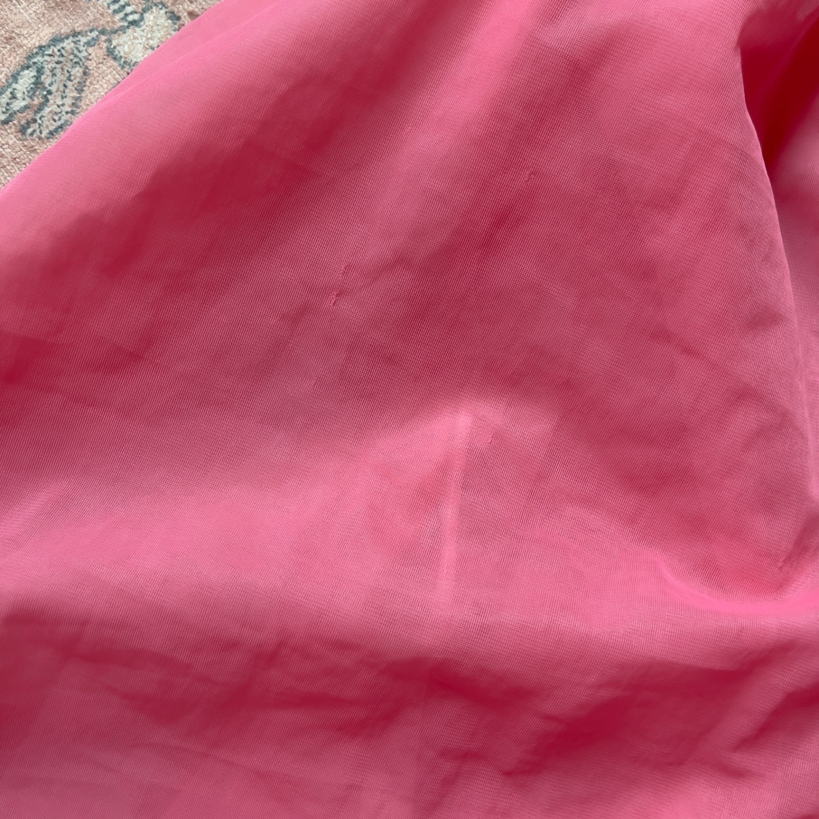 Vintage 1980s Pink Chiffon Semi-Sheer Nightgown (S–M)