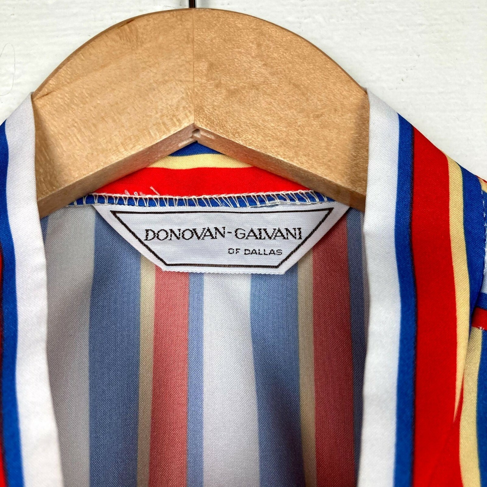 Vintage 80s Top Womens Medium by Donovan-Galvani of Dallas Blouse Colorful