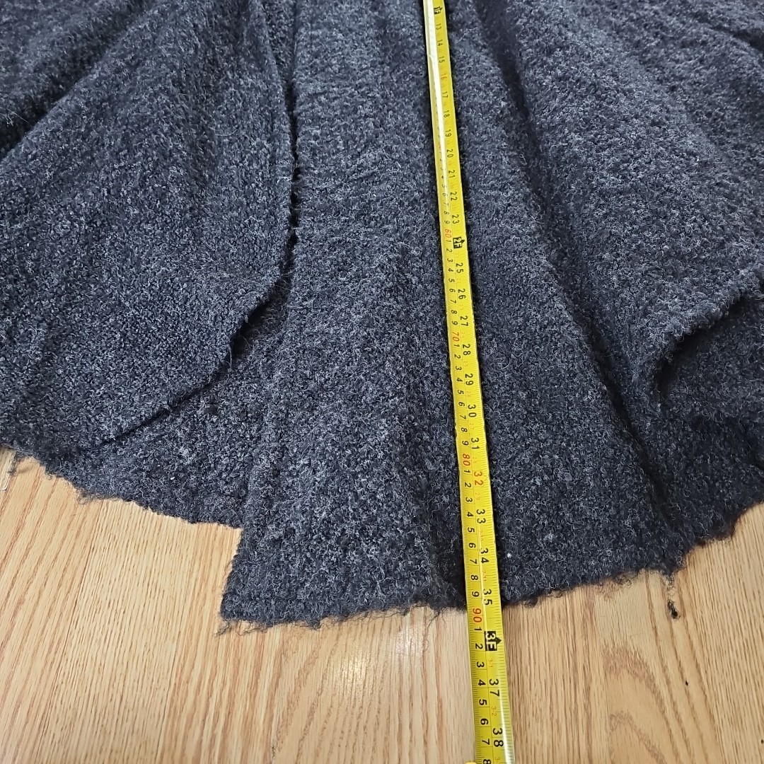 Vintage WEAVE O’ THE IRISH Wool Hand Knit Open Front Cape Poncho Button Scarf