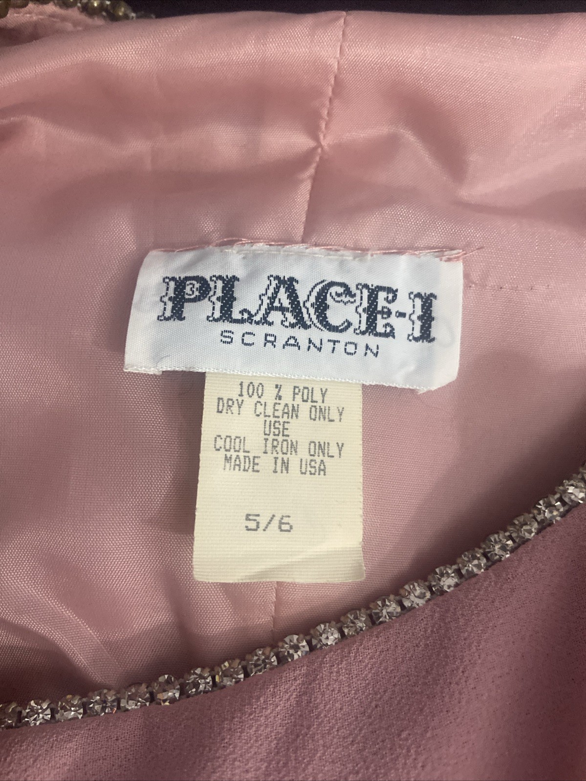 Vtg 80s 90s Pink Peplum Skirt Suit Rosette Ruffle Coquette Barbiecore Formal 5/6