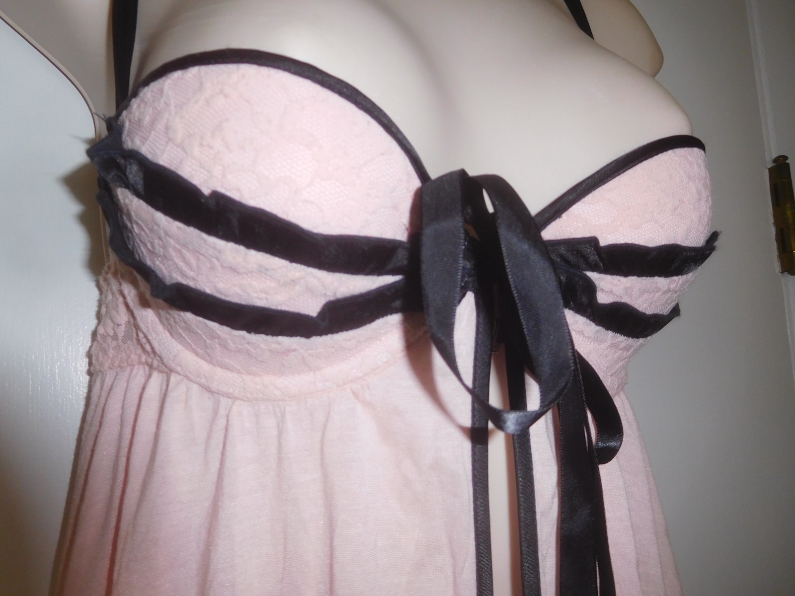 NWT! Vintage Victoria’s Secret Sexy Little Things Babydoll Lingerie 34B Pink