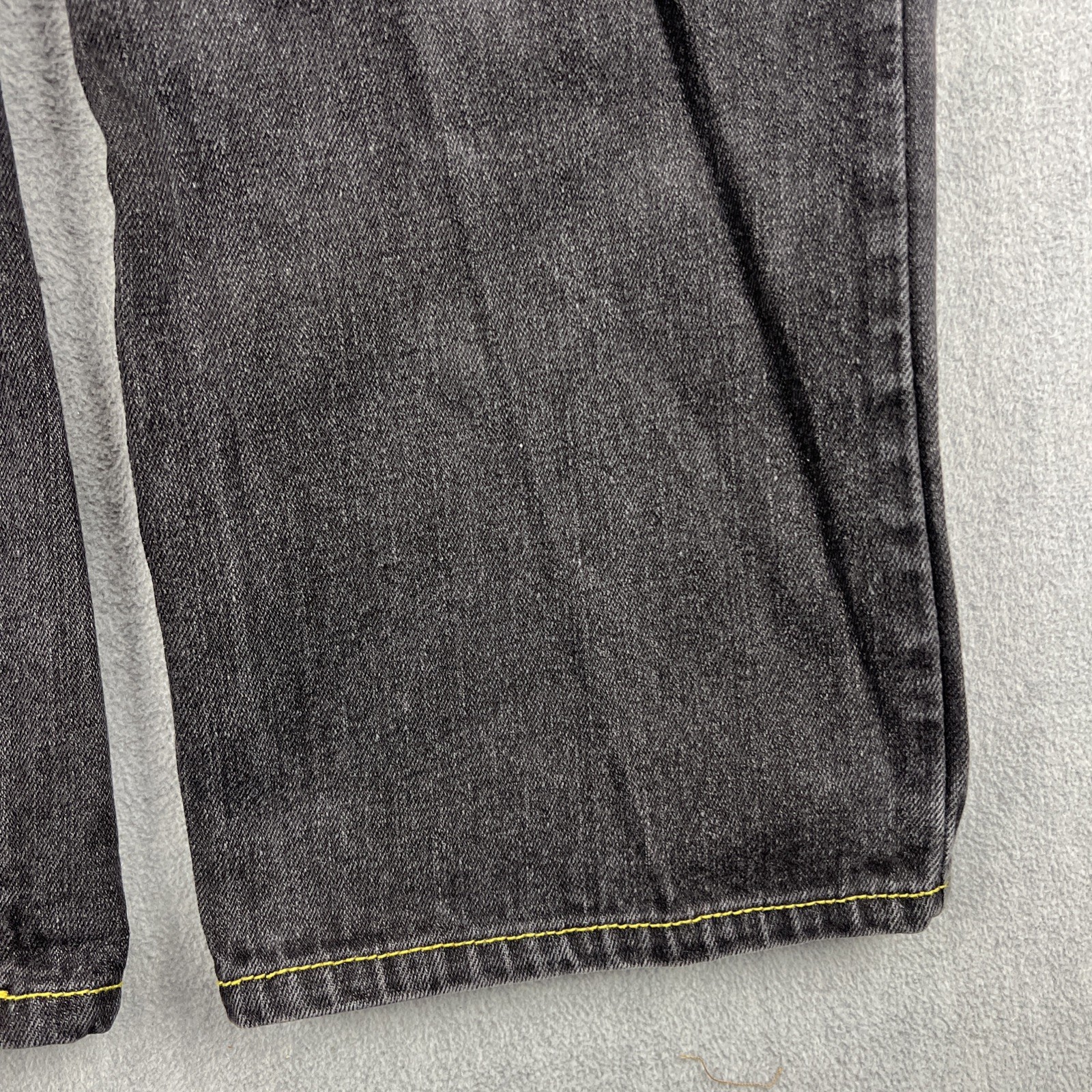 Vintage FUBU 90s Jeans Sz 16 (26×28) Distress Embroidered Pockets Baggy Skater