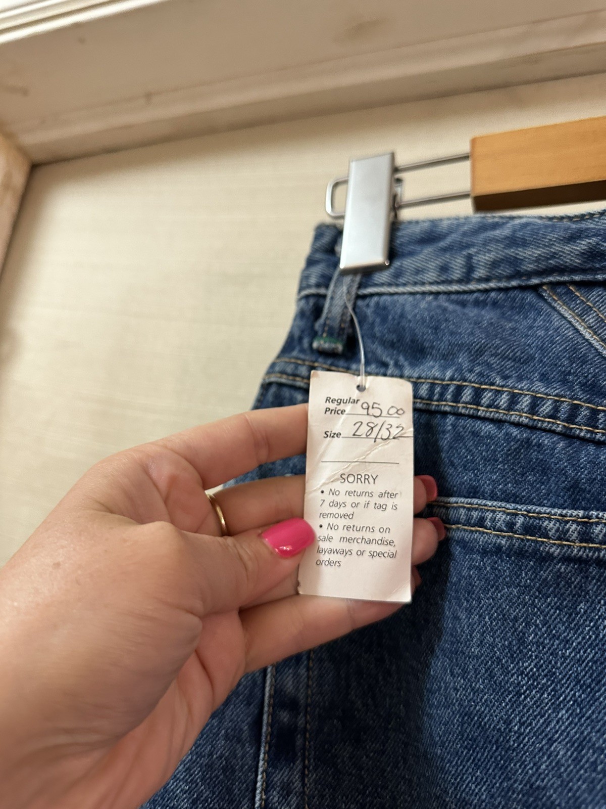 Vintage Edwin Italian Baggy Jeans Deadstock NWT Women’s High Rise Mom Jeans 28