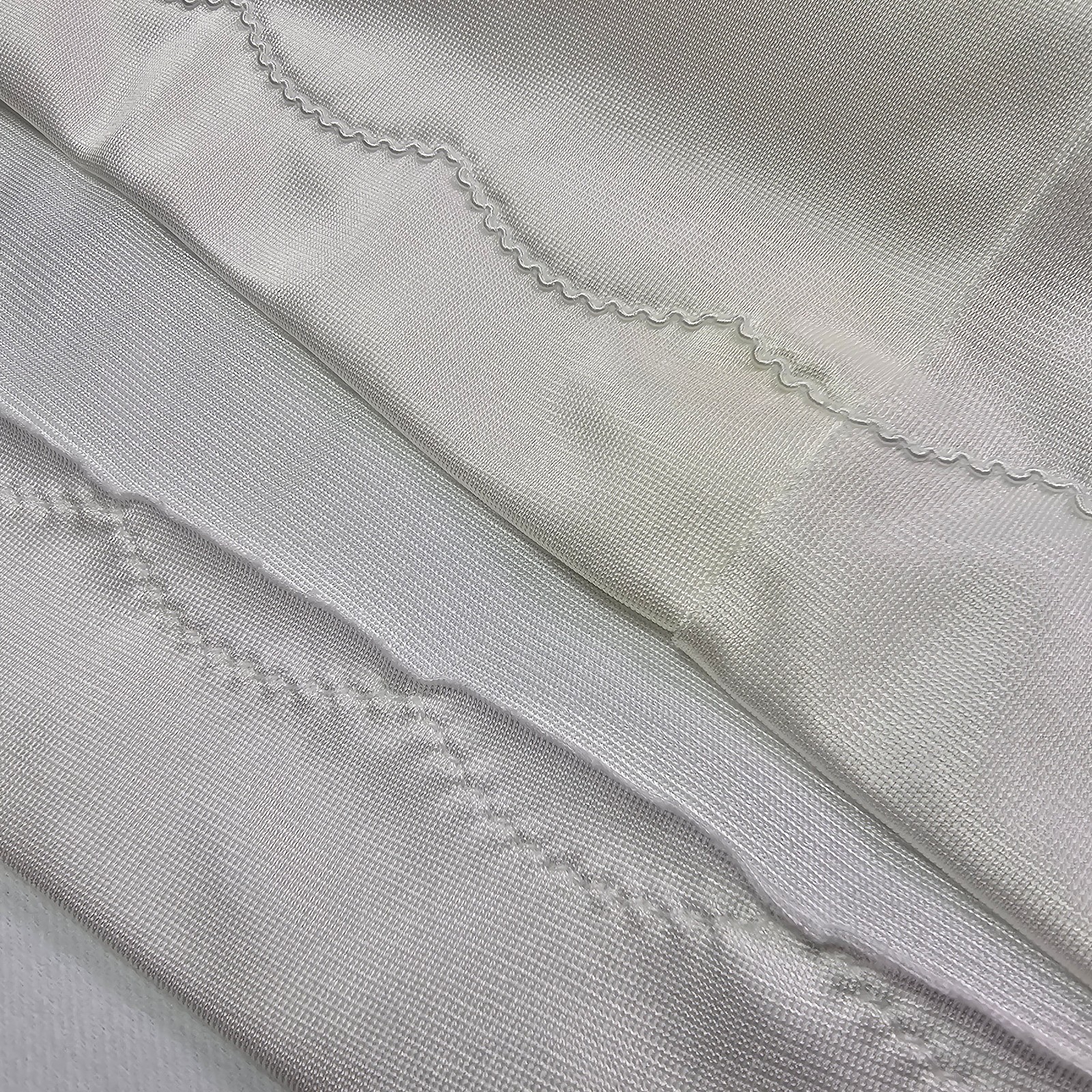 Vintage Sears White Full Slip Size 38 Short Nylon Anti-Cling Adjustable Straps