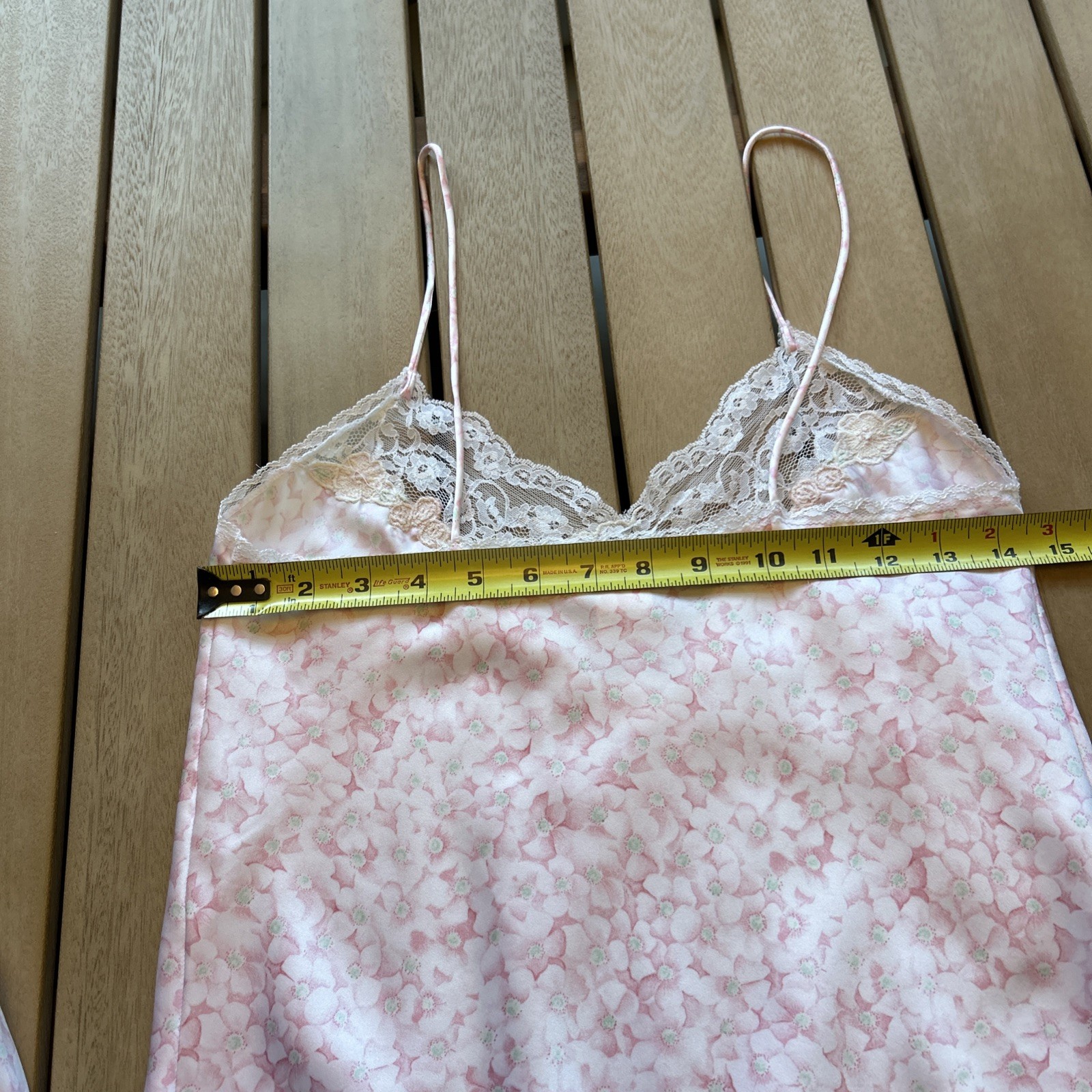 Vintage 1980s Pink Sara Beth Lingerie Set – Satin Cami & Shorts – NOS Never Worn