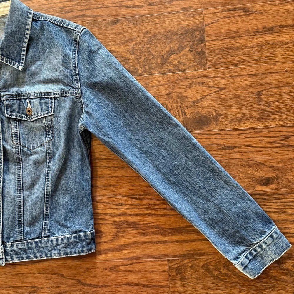 Gap Vintage Classic Blue Jean Denim Jacket Size Medium 90s Y2K