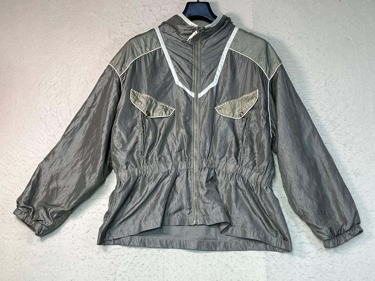 Vintage Out Brook Nylon Windbreaker Track Jacket Women’s Large