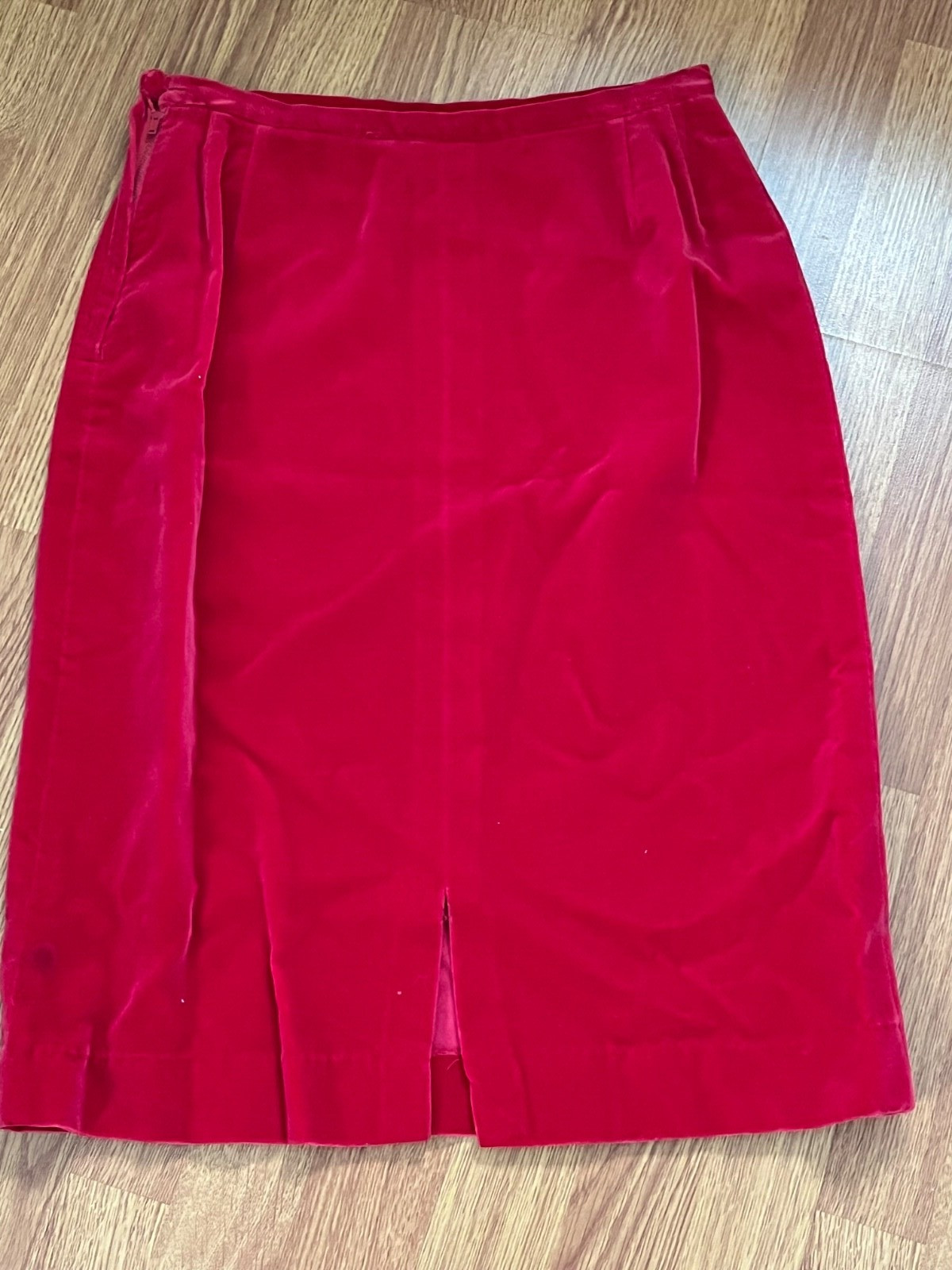 Vintage 50s Rosecrest Red Velvet Skirt and Vest. Beautiful
