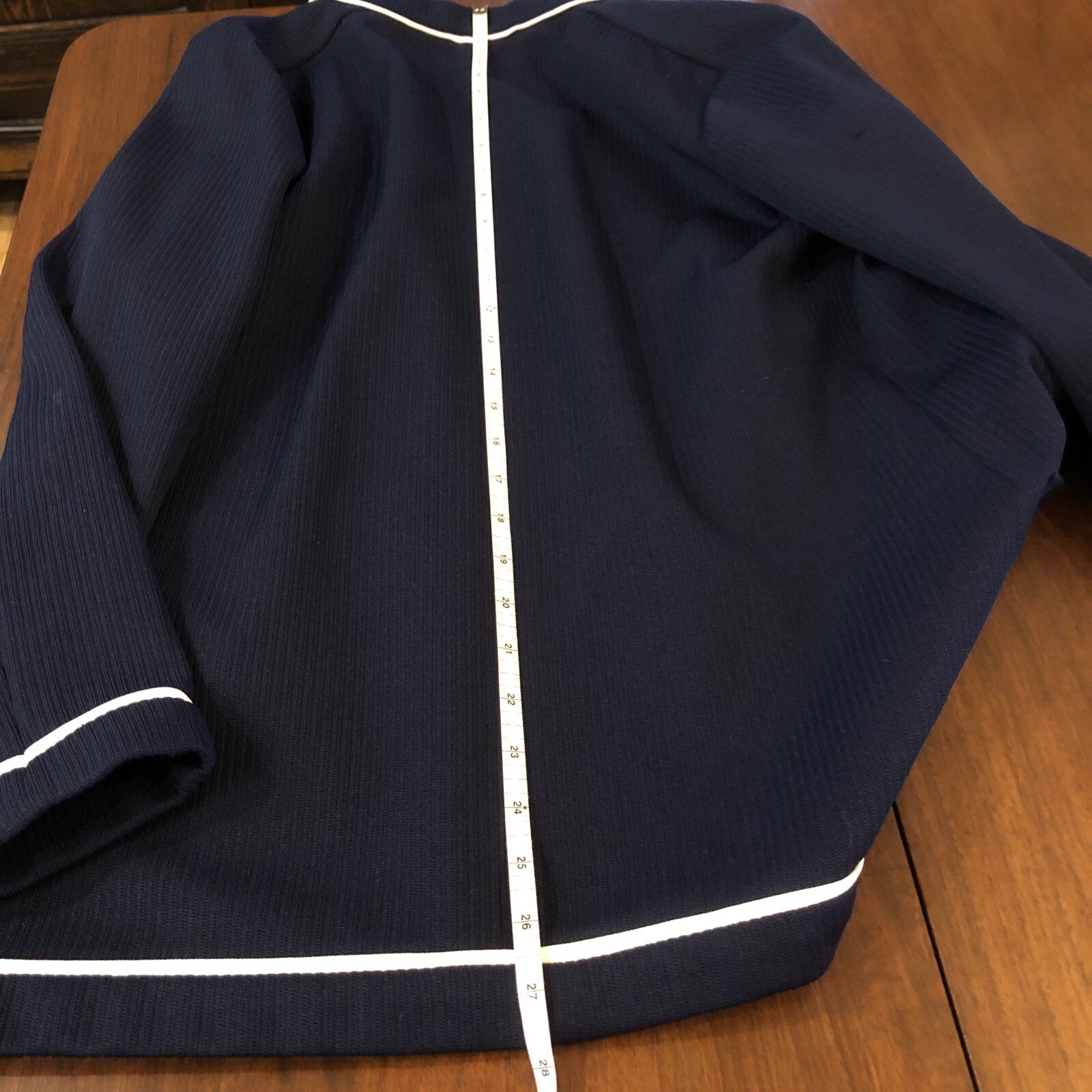 VTG Butte Knit 2 Piece Navy /white Jacket & Top 80’s Patriotic Medium