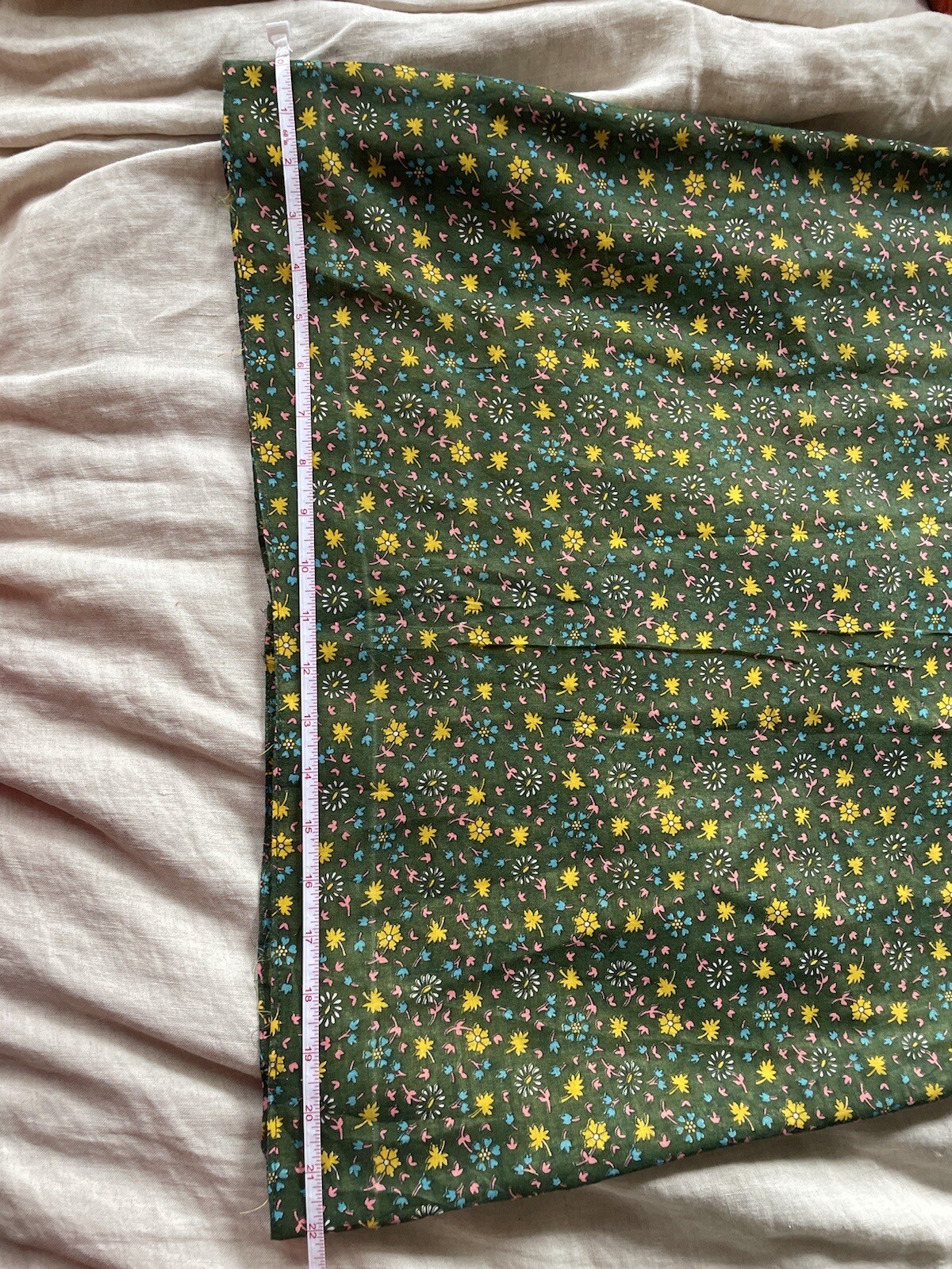 Vintage 60s “Century Of Boston” Wool Boho Groovy Printed Midi Skirt S/M
