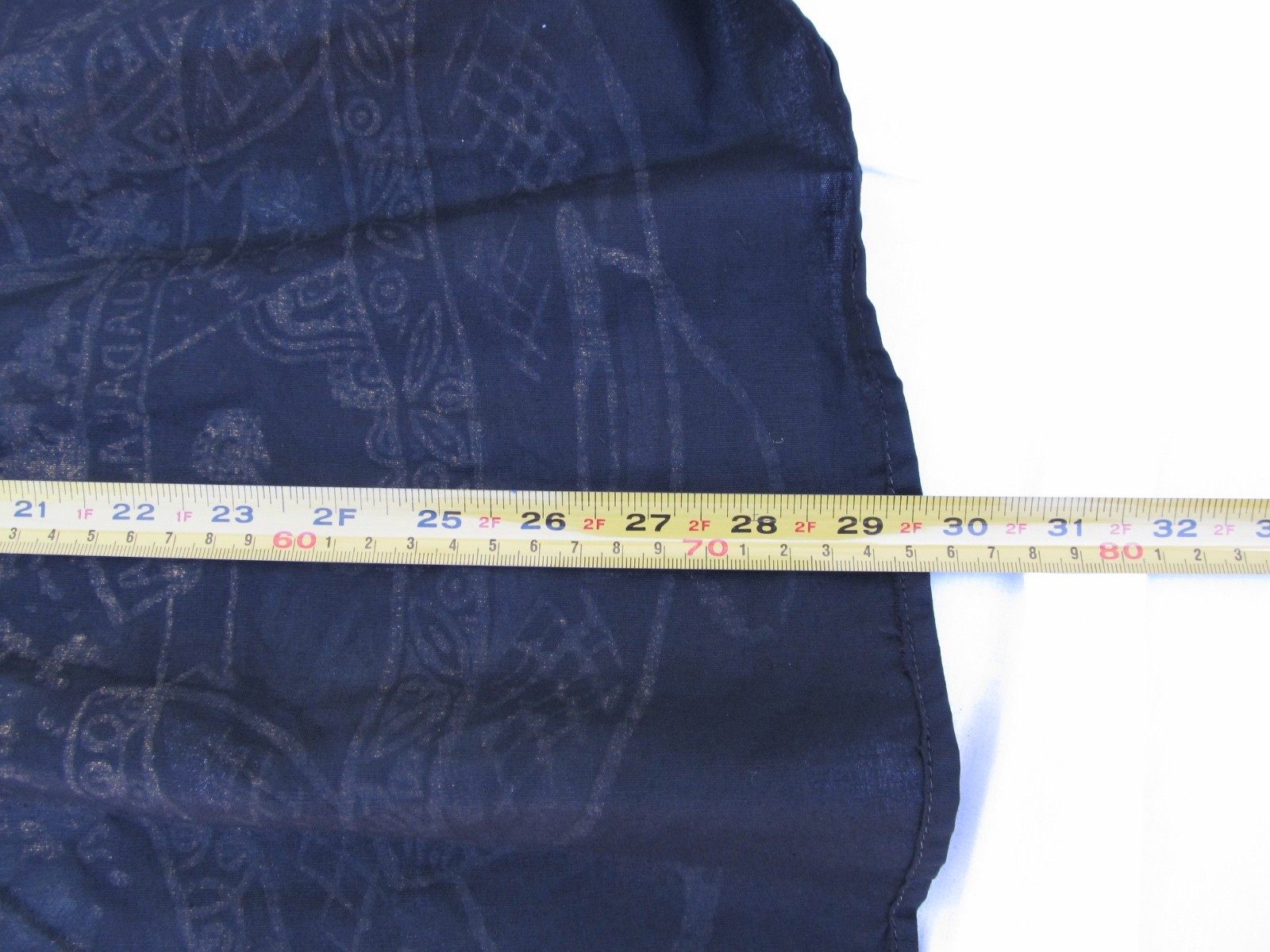Hand Painted Circle Skirt Novelty Print Vintage Mexico Souvenir Modesty Midi