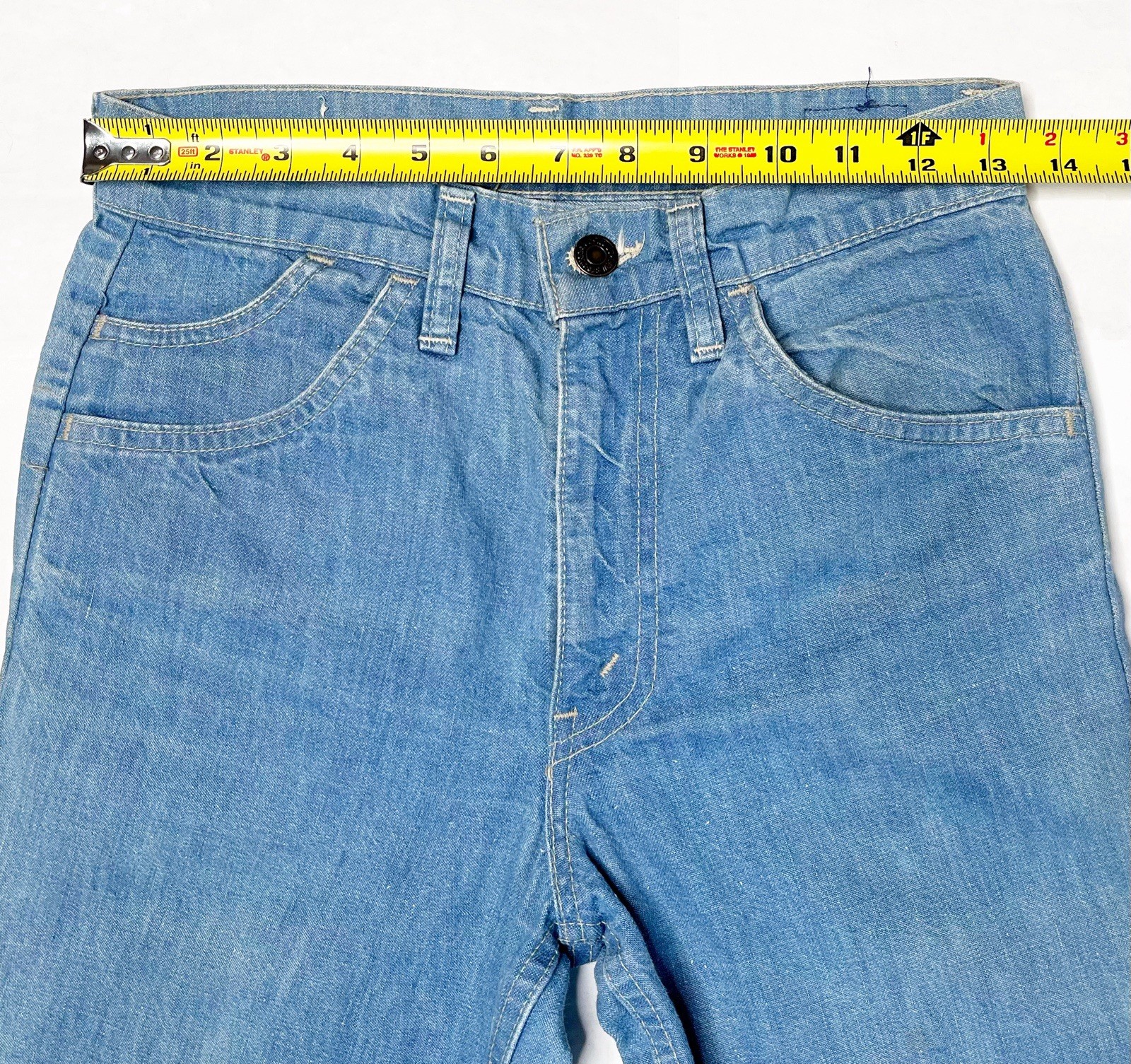 【RARE】Vintage 1978 Levi’s ✤ Fresh Produce Bell Bottom Orange Tab Jeans Fit 27×32