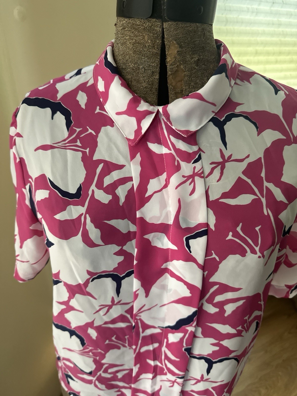Vintage 80s Haberdashery Collections Women’s Floral Blouse, Size 10