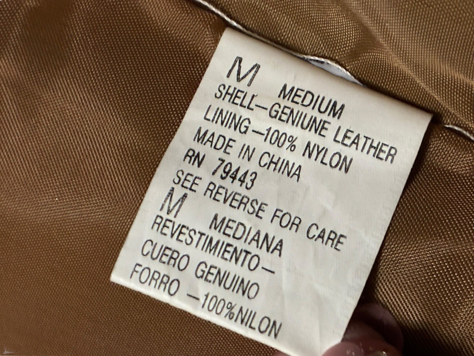 Learsi Vintage Brown Leather Vest, Size medium