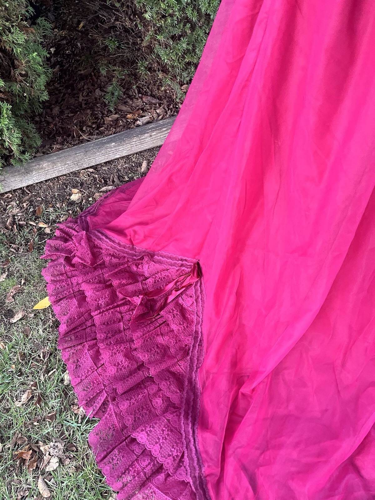 Vintage Prom Dress 1980s Does Victorian Puffy Sleeve High Collar Formal Maxi
