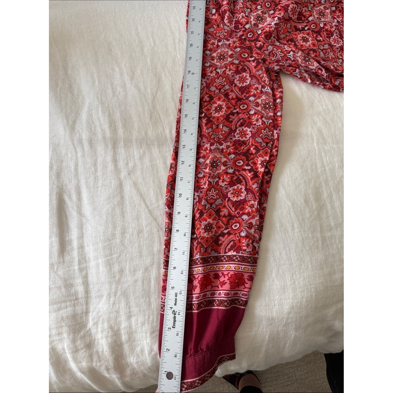 LOFT Floral Boho Blouse – Long Sleeve Split Neck Top | Breezy Women’s Size M