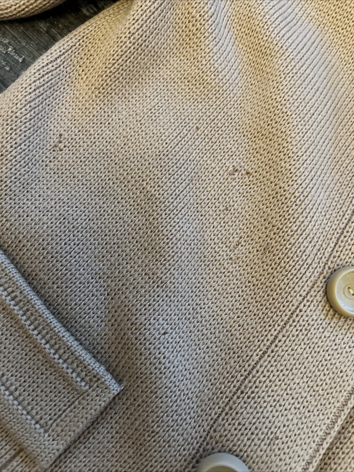 Vintage 100% Wool Tan Coat Womans Jacket Dorce Made In British Hong Kong Small