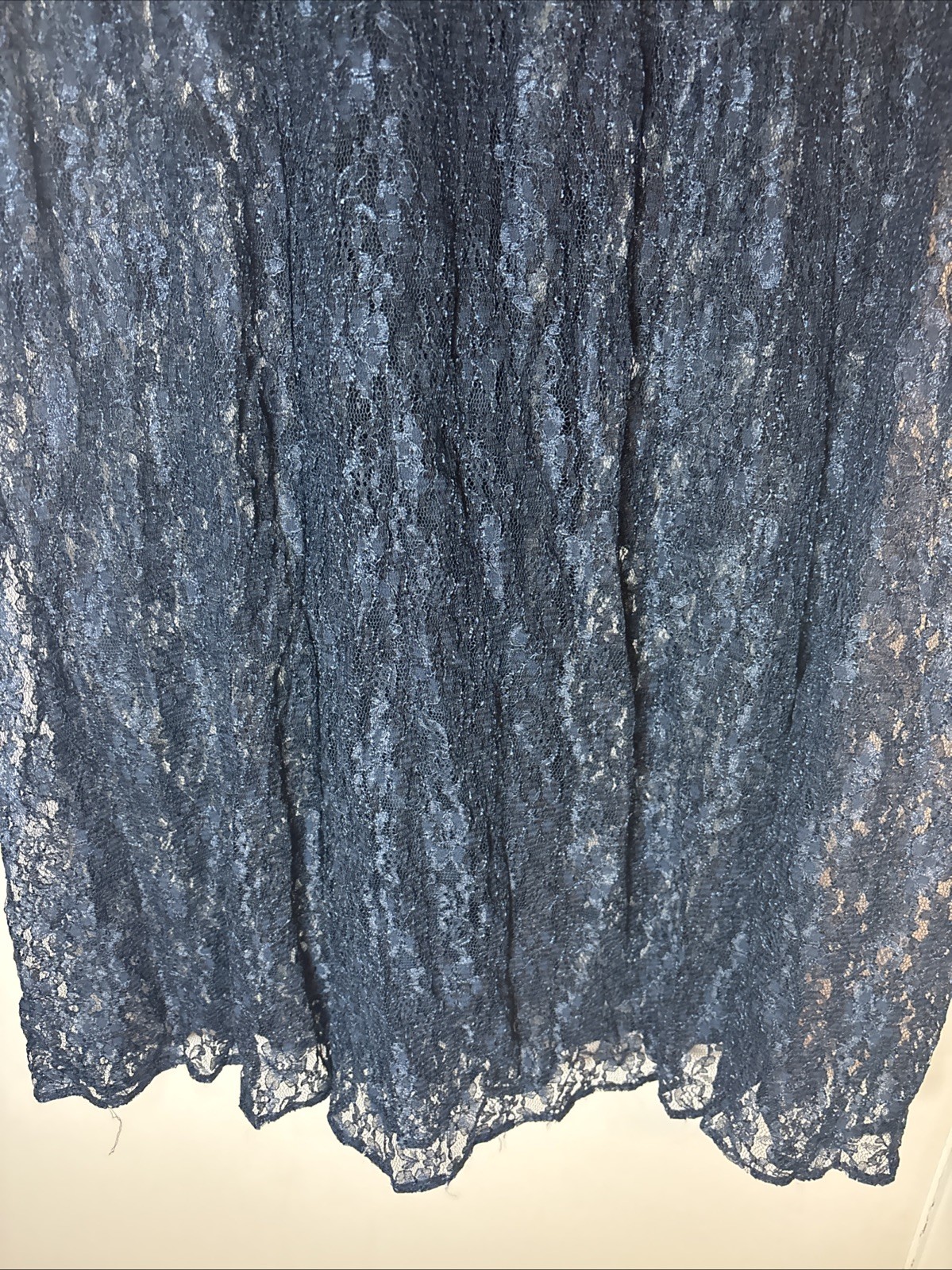 Vintage 90’s Dawn Joy Fashions Blue Whimsy Grunge Floral Lace Dress Size 18