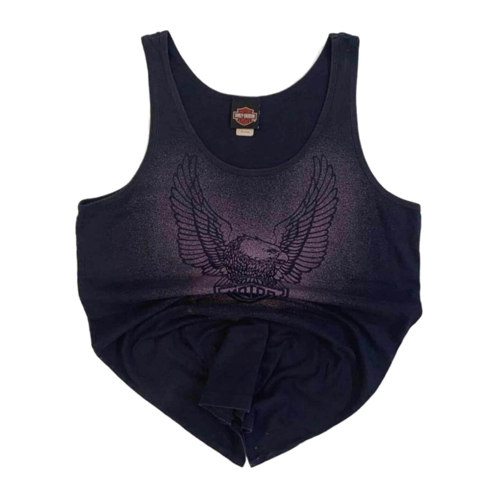 Harley Davidson Women’s Eagle Logo Airbrush Effect Tank Top Black 3XL