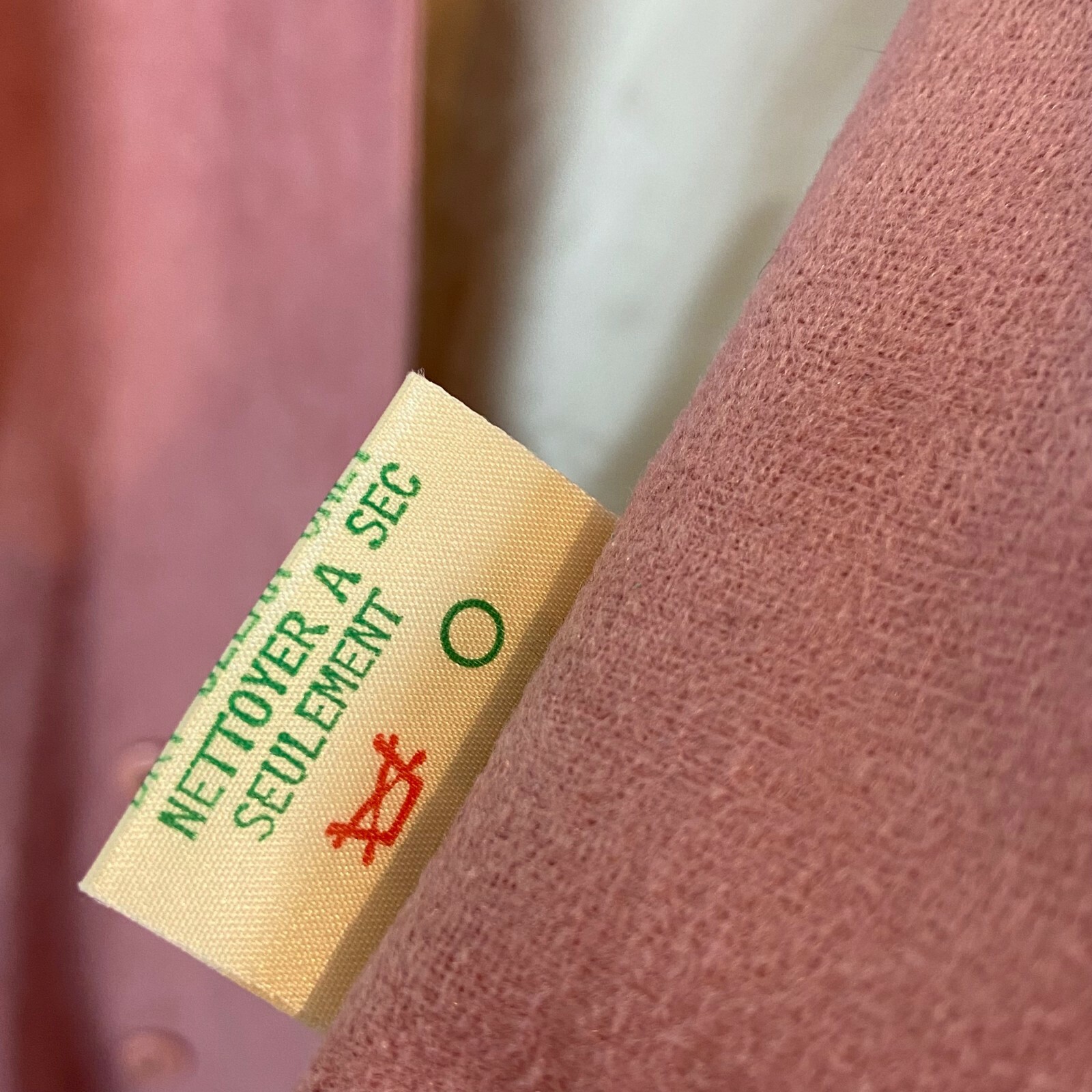 Tabe 60s Blazer Jacket Women Sz M L Secretary Chic Vintage Adaptation Dusty Pink