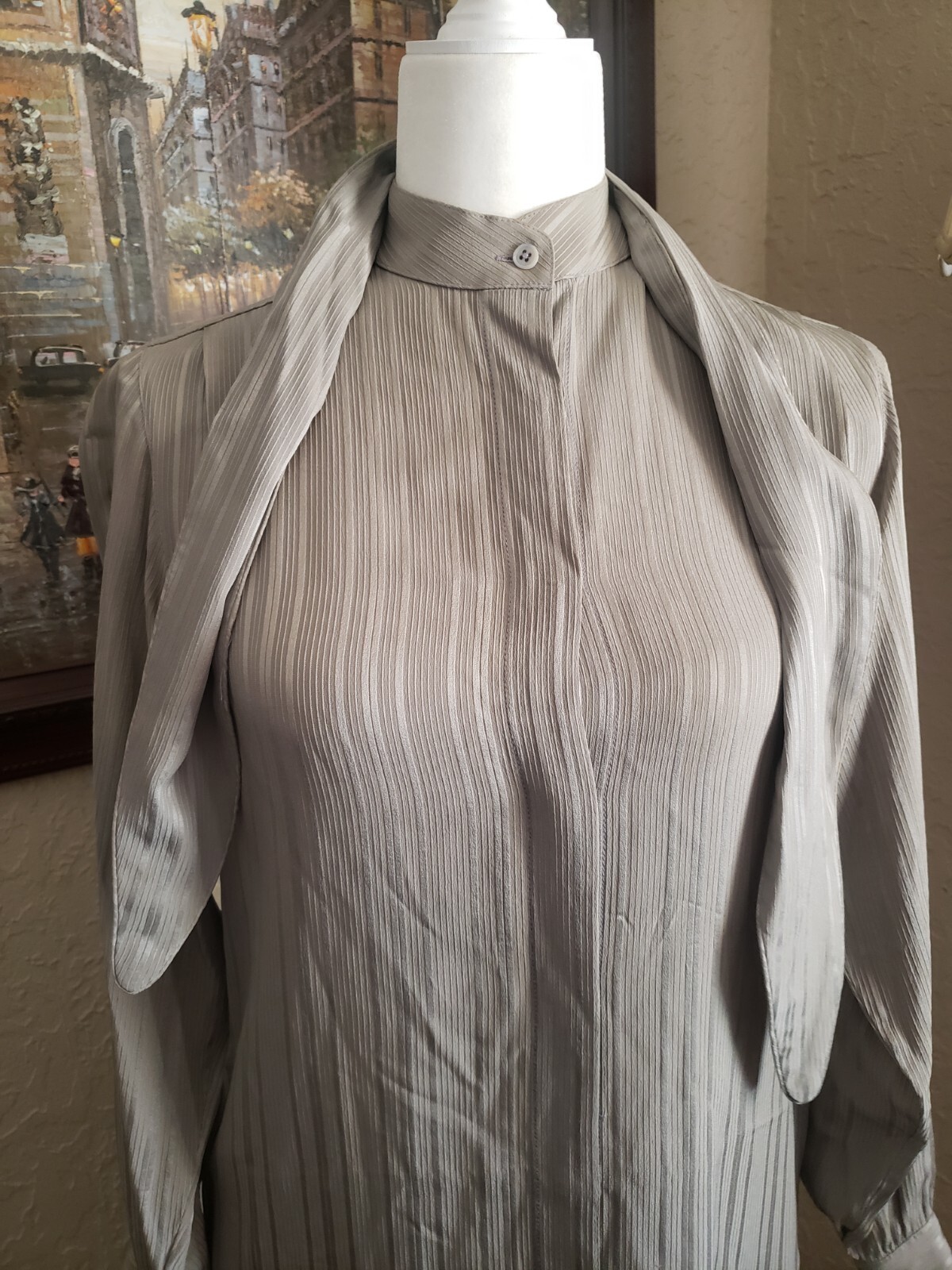 Vintage Silk Midi Dress 40’s/50’s Horchow