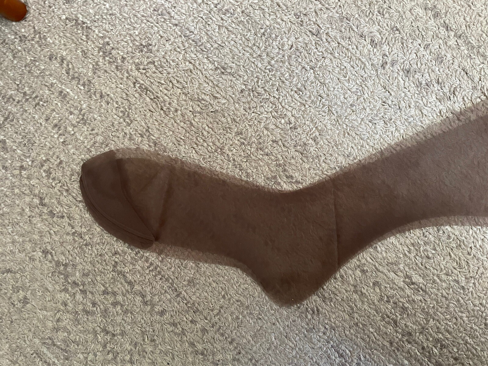 1 Pair Vintage Ace Hosiery Garter Stockings Mesh 10 1/2 Long Coffee