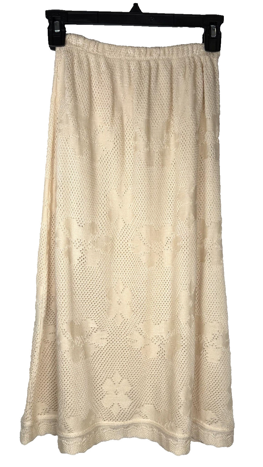 Vintage Mid-Century LeRoy 3-Piece knitwear Set Bohemian Romantic Creme Womens XS