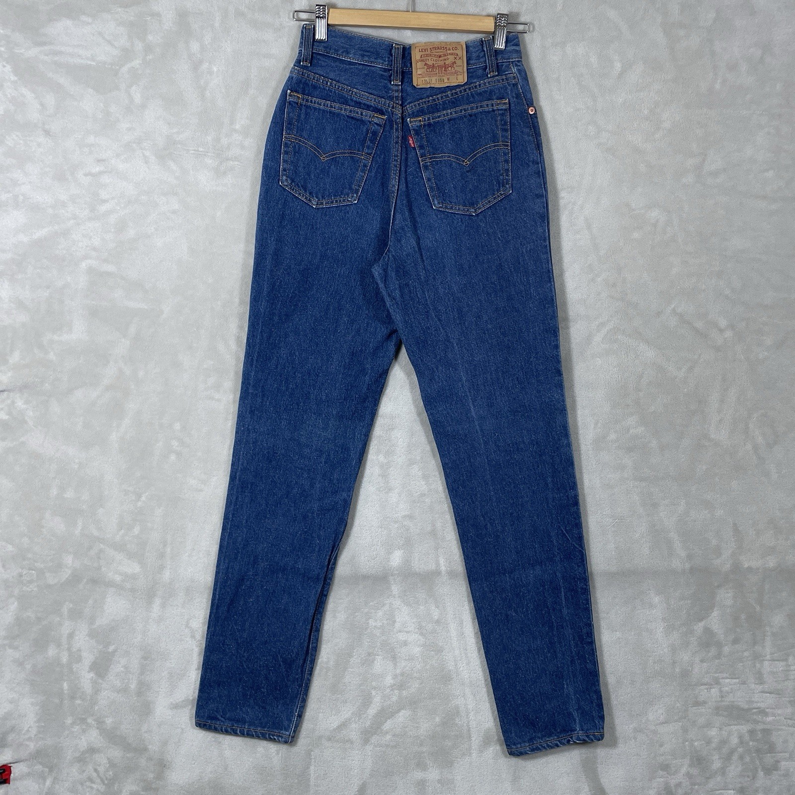 Vtg 80s Levis 501 FOR WOMEN Sz 7 26×31 Made in USA 17501-0158 Dark Wash READ*