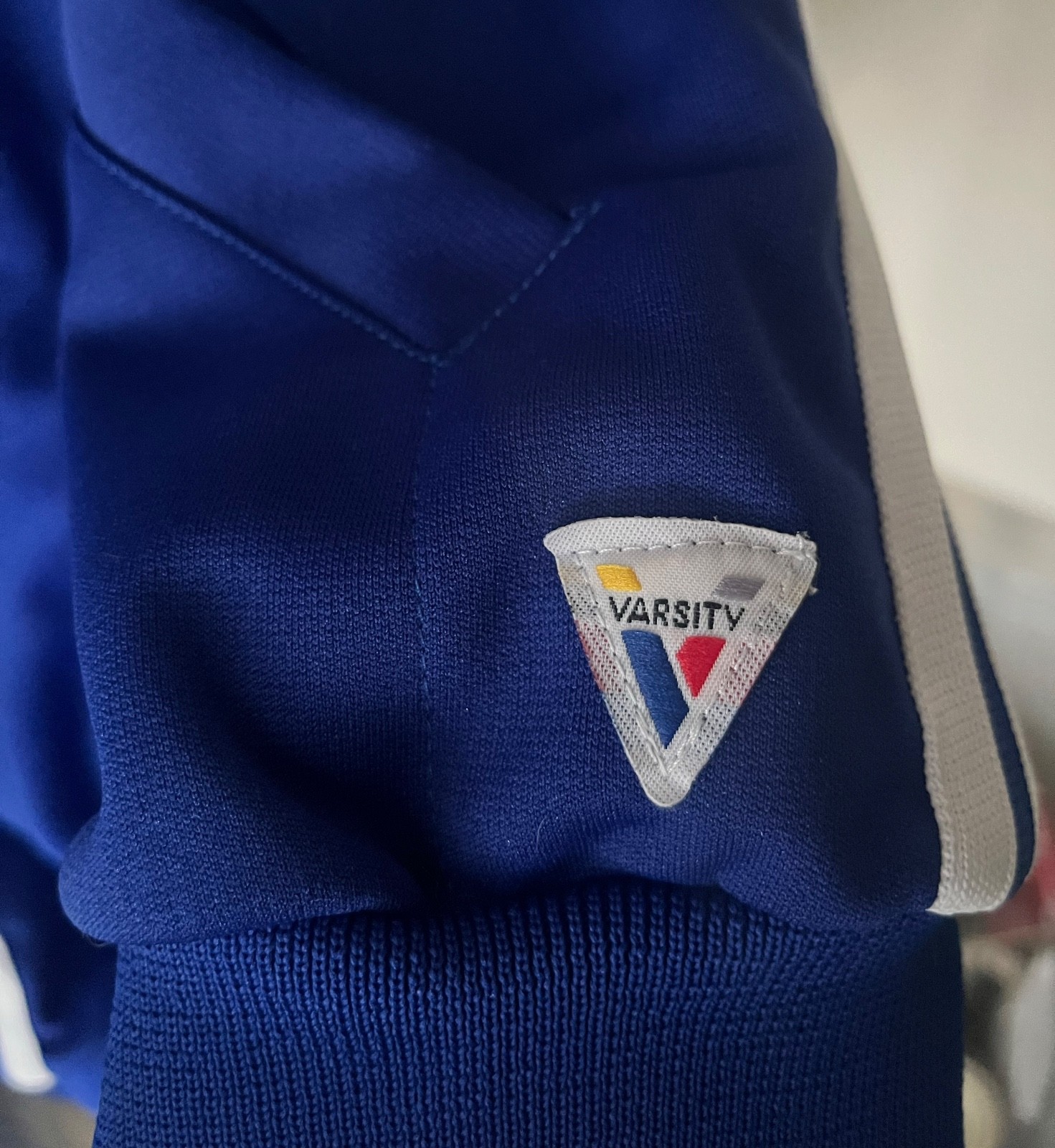 Vintage Varsity Spirit Fashions Cheer Jacket Blue Full Zip USA Made Size L