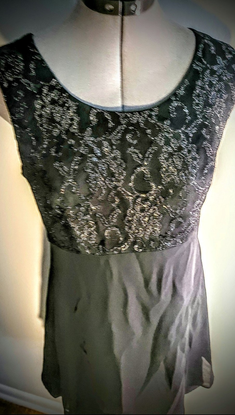 Vintage C.D.C. Black Lace Party/Mini Dress Size 8