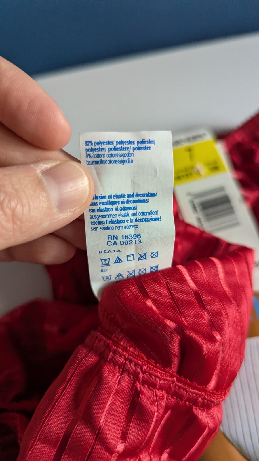 Vintage Warner’s Bright Stripes RED HOT High Cut Bikini Panties NWT Size L 55131