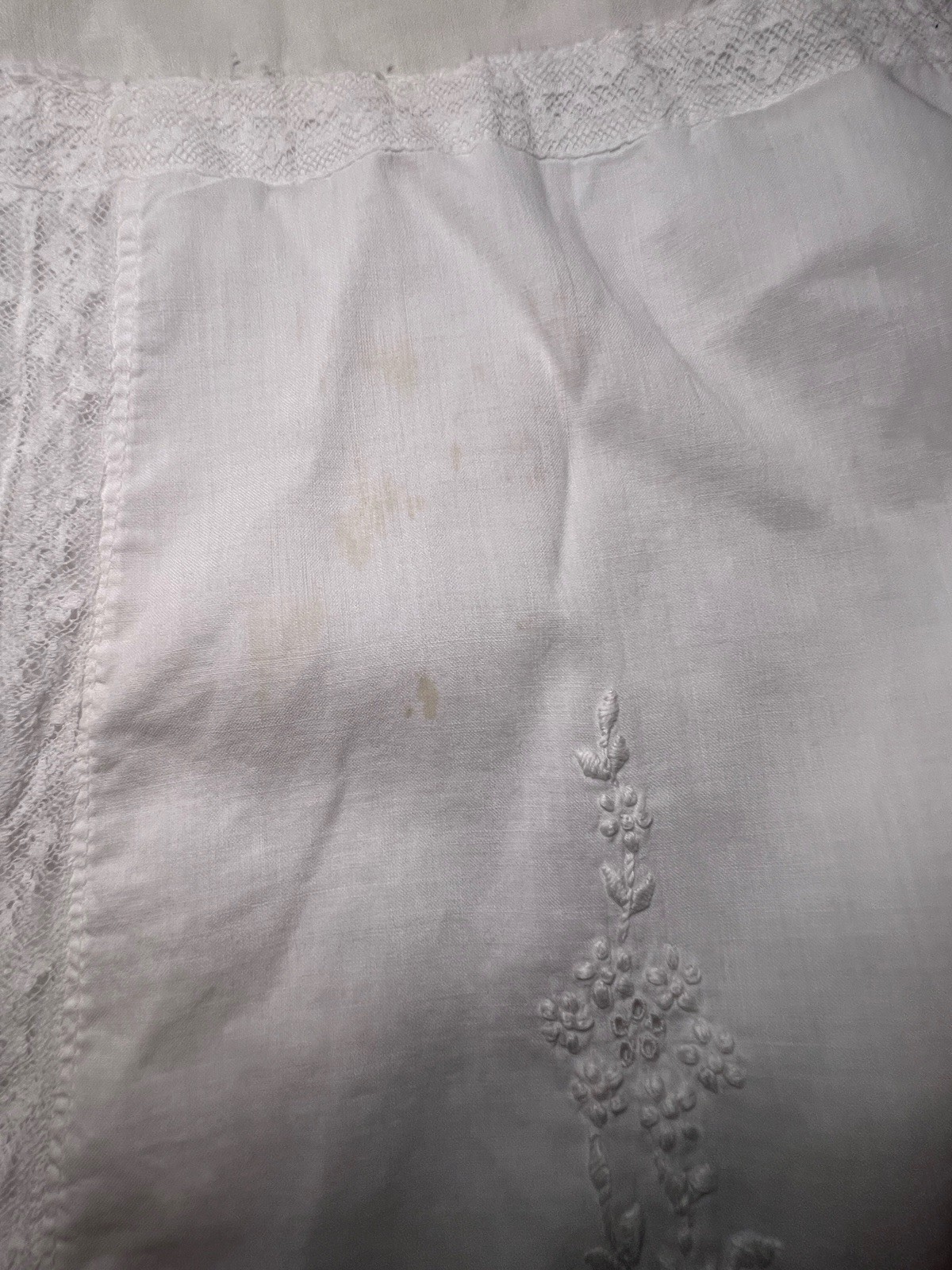 Vintage Antique Lot Of 3 Half Slips (2) & Full Slip (1) – White Cotton & Lace