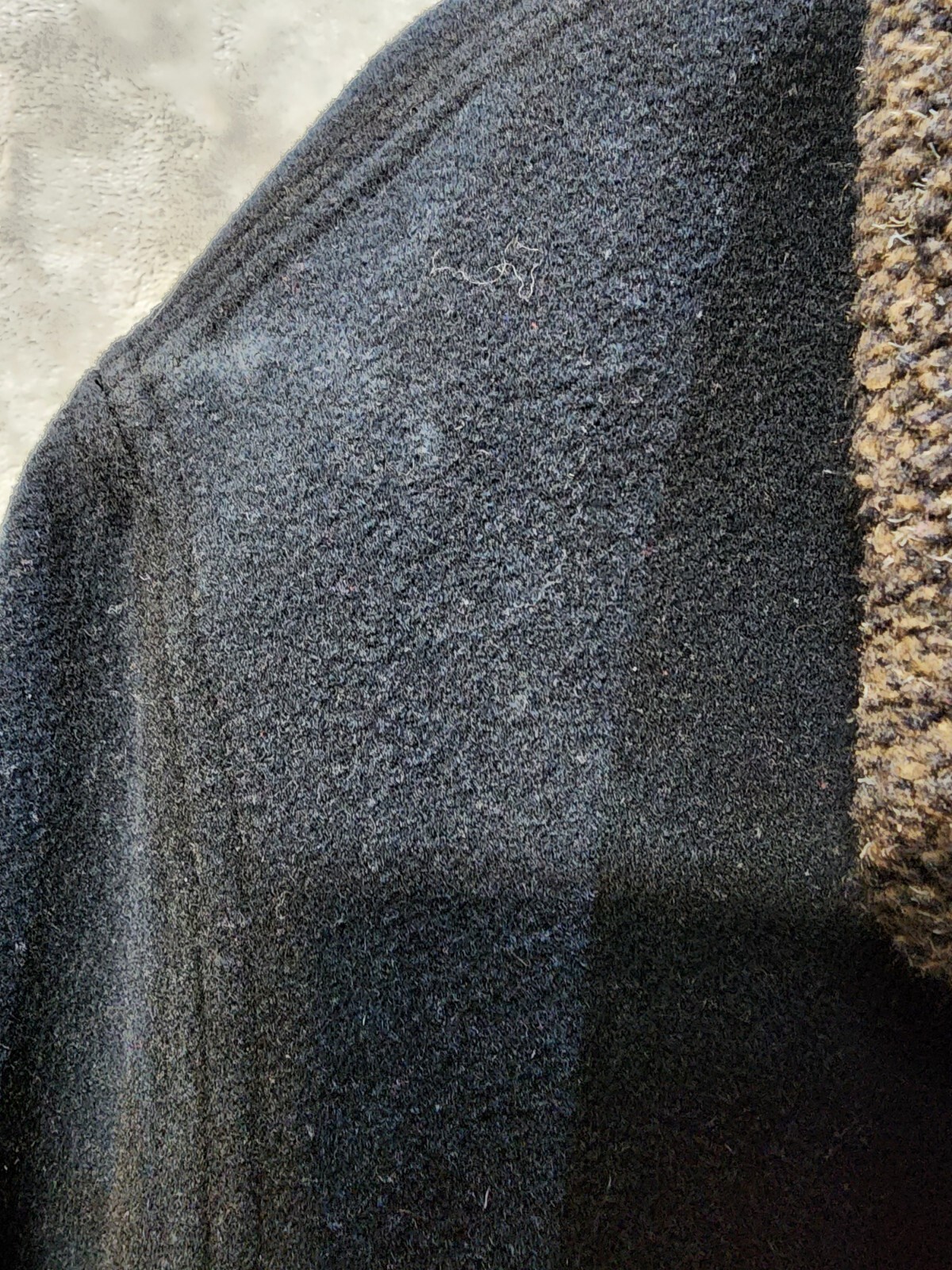 Vintage Oakbrook Wool Blend Womens Chore Barn Coat Jacket 14 Black Outdoor