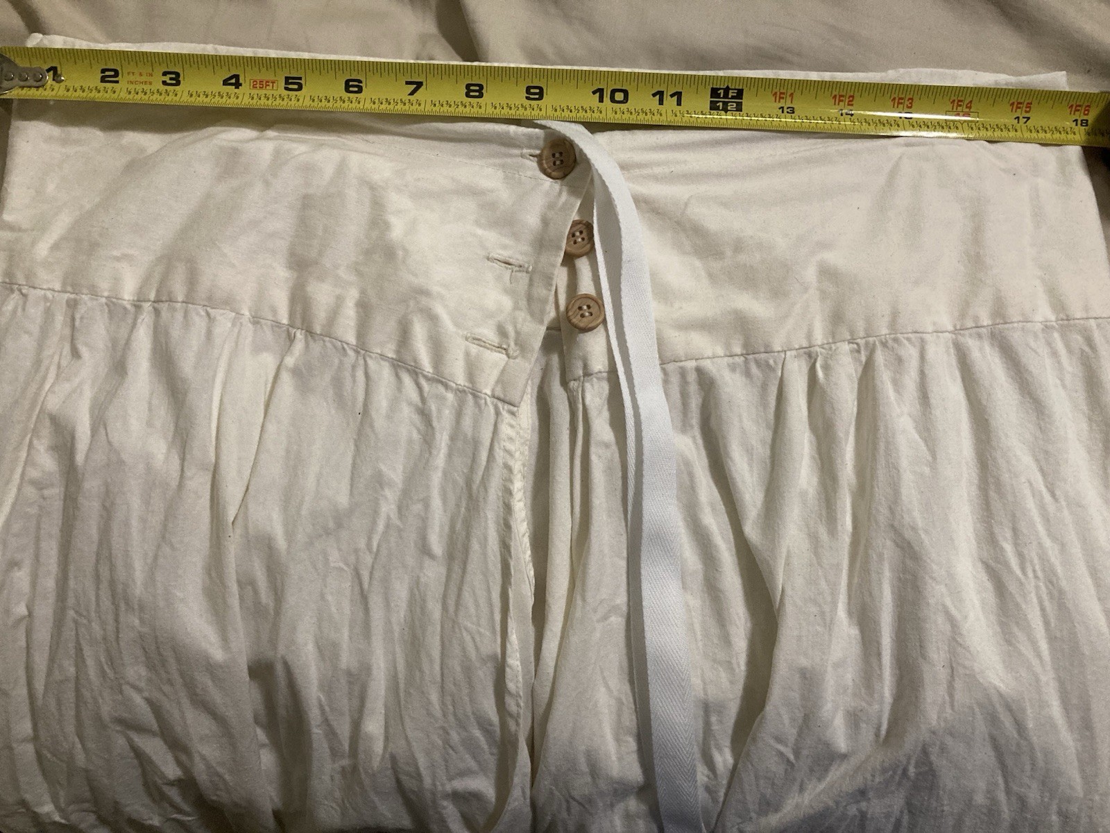 Vintage Victorian Ivory Ruffle Lace Bloomers Pantaloons Reenactment Clothes