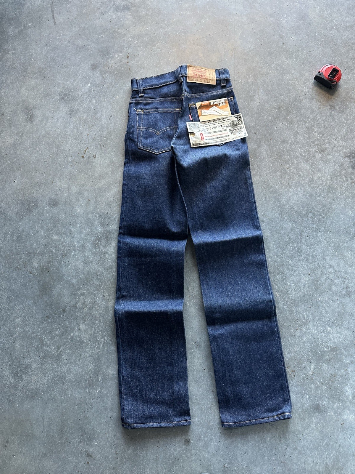 Vintage 80s Deadstock Levi’s Straight Leg Denim Jeans 22 X 31
