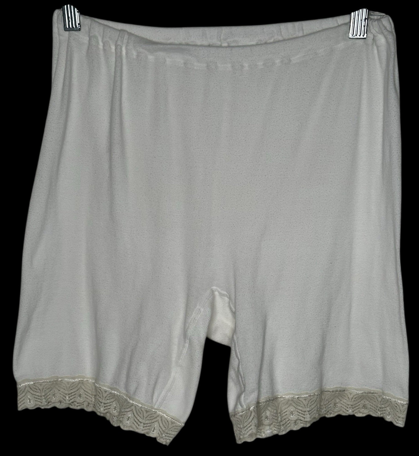 Vtg Cotton Pettipants Bloomers Slip Pants & Camisole Set White Under Garments
