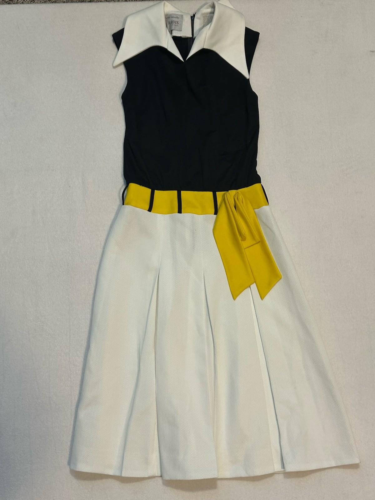 Vintage 60/70’s NARDIS of DALLAS Sailor Nautical Dress Pleated Union USA XS/S