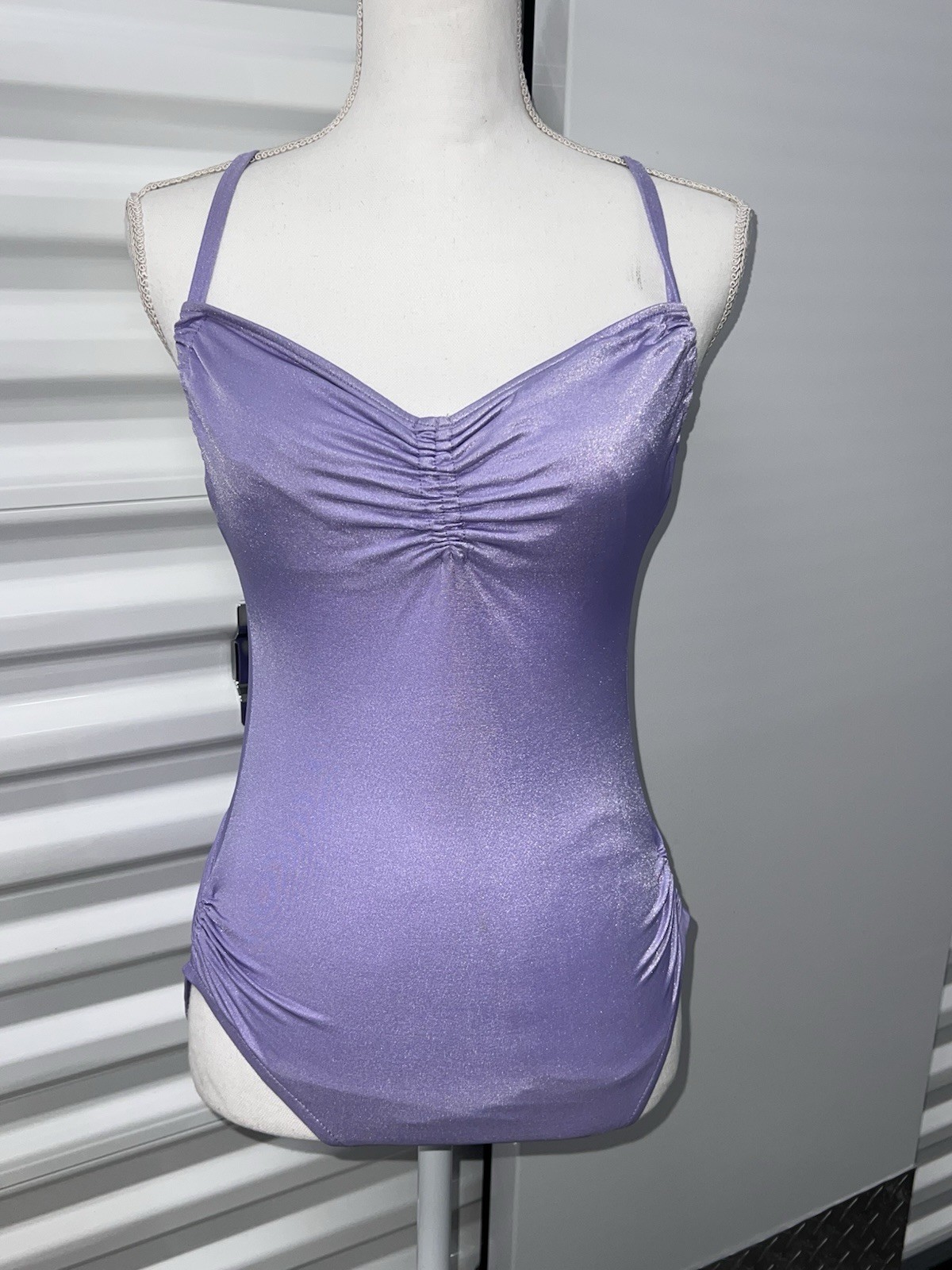 Vintage 1980’s Cheryl Tiegs Sears One Piece Swimsuit Purple Size 12 SEARS
