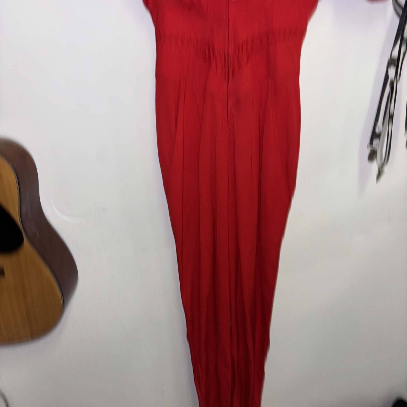 IIF Women’s Vintage 80’s Red Zipper Jumpsuit Made In The USA