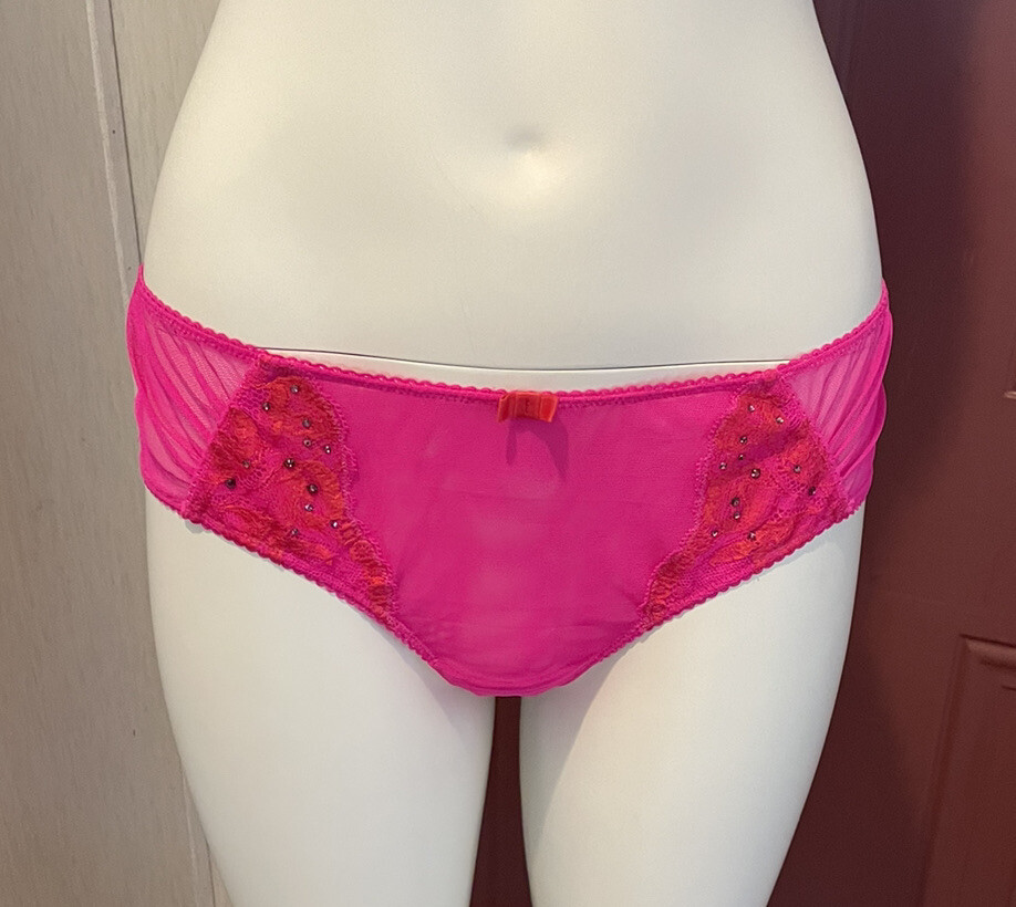 Rare Victoria’s Secret Sexy Little Things 2012 Rhinestone Bow Panty Size Large