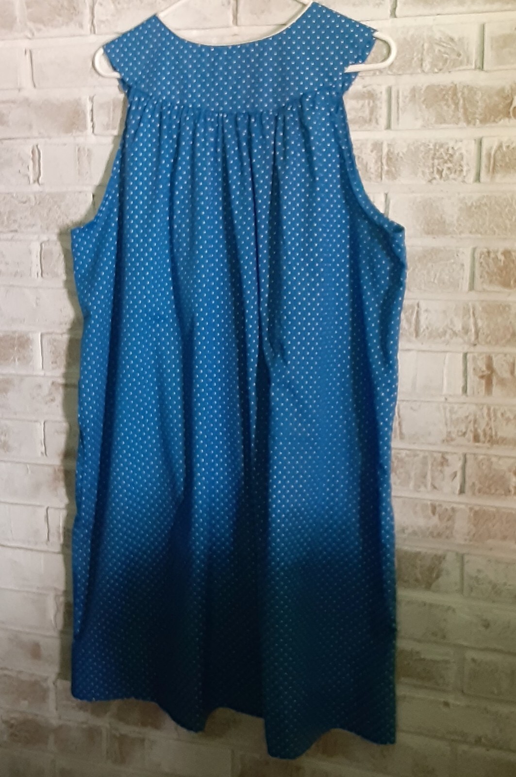Vintage Lara Dee Charm Polka Dot Embroidered Robe sz 52