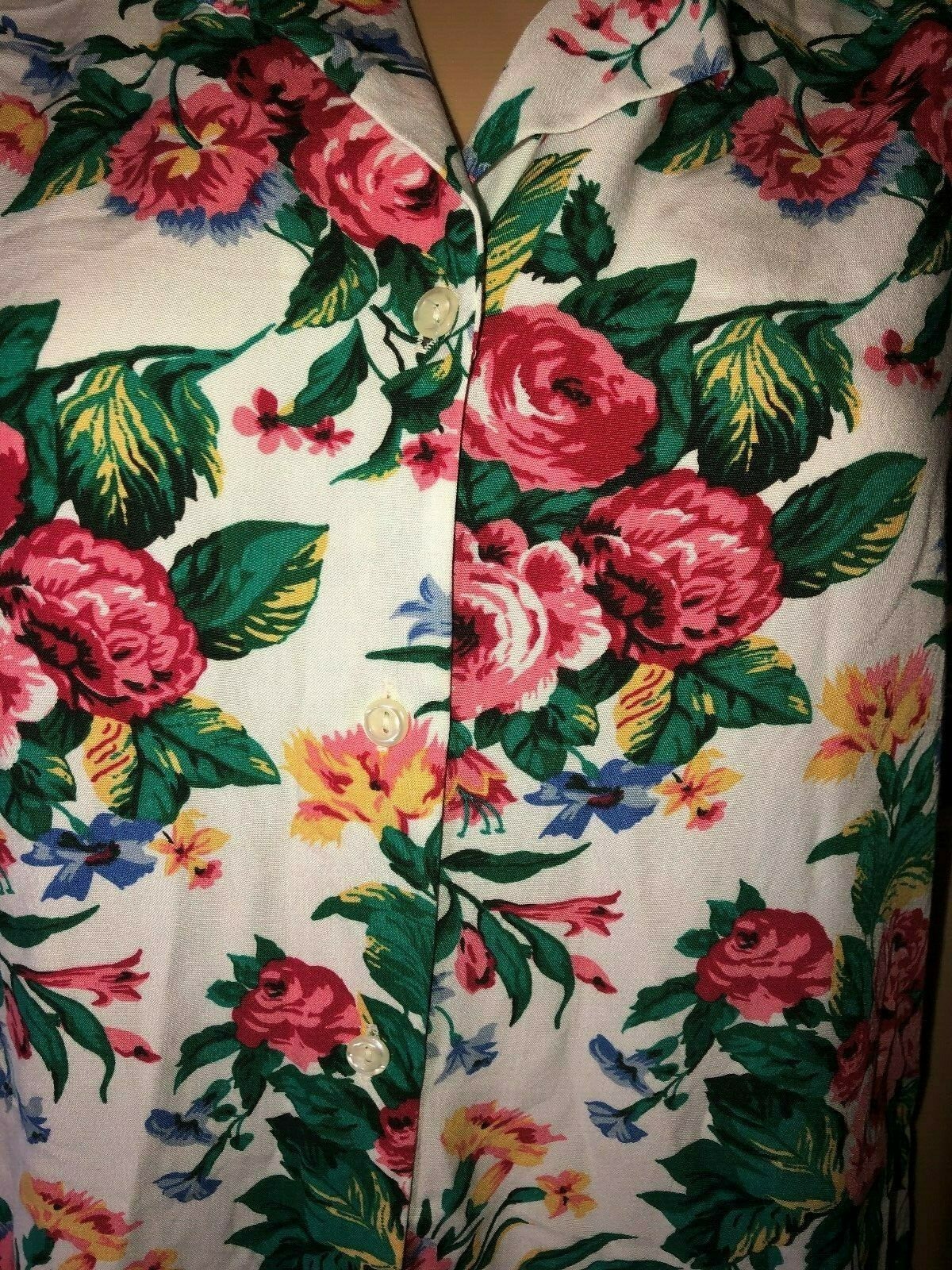 Sophisticates by Pendleton 2 Piece Skirt Set Floral Size 14 Top and Bottom Rayon