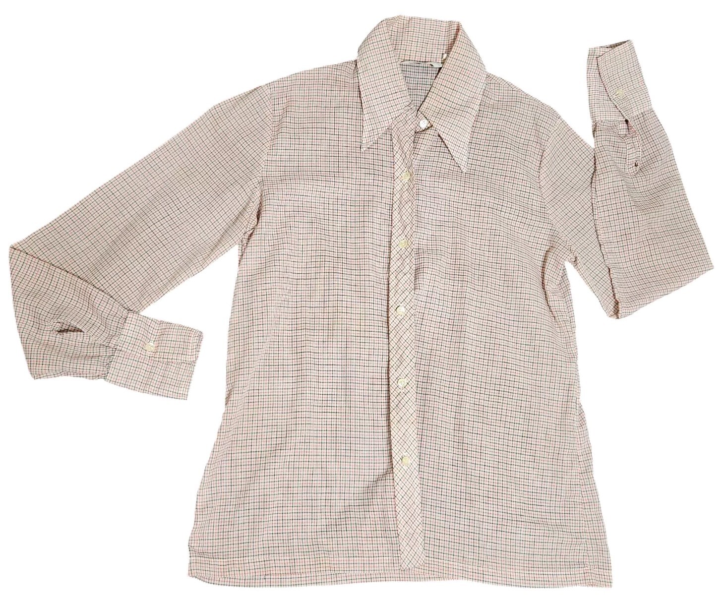 Vintage Ship N Shore Plaid Western Blouse Womens 12 Button-Up Red Black White