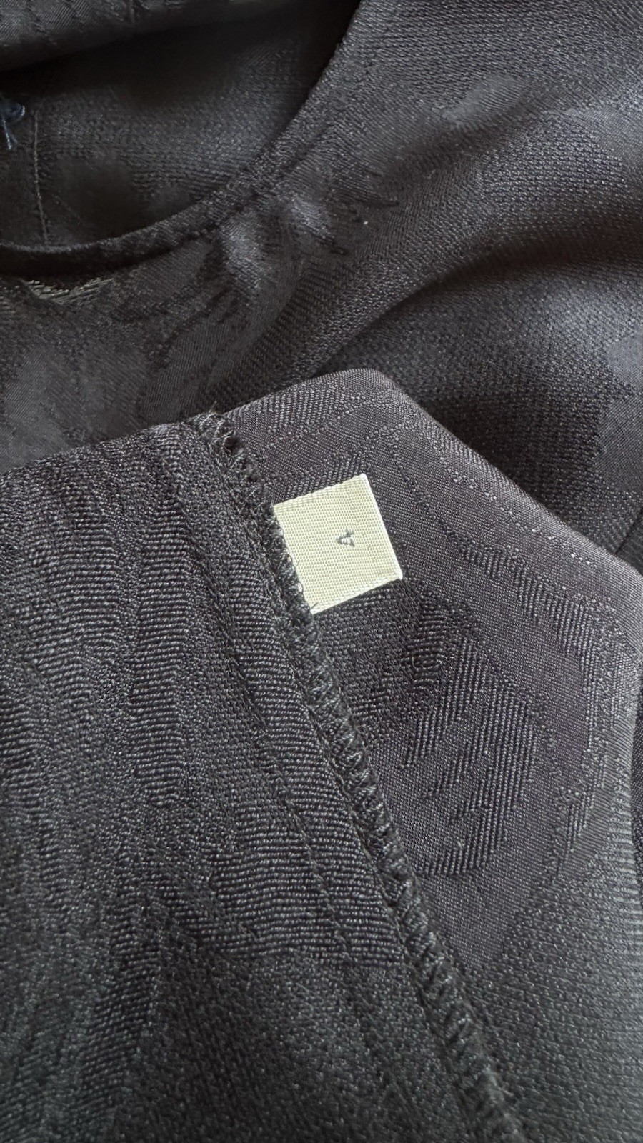 Vtg 90s Calvin Klein Collection Navy Silk Rose Blouse Size 4 Carolyn bessette